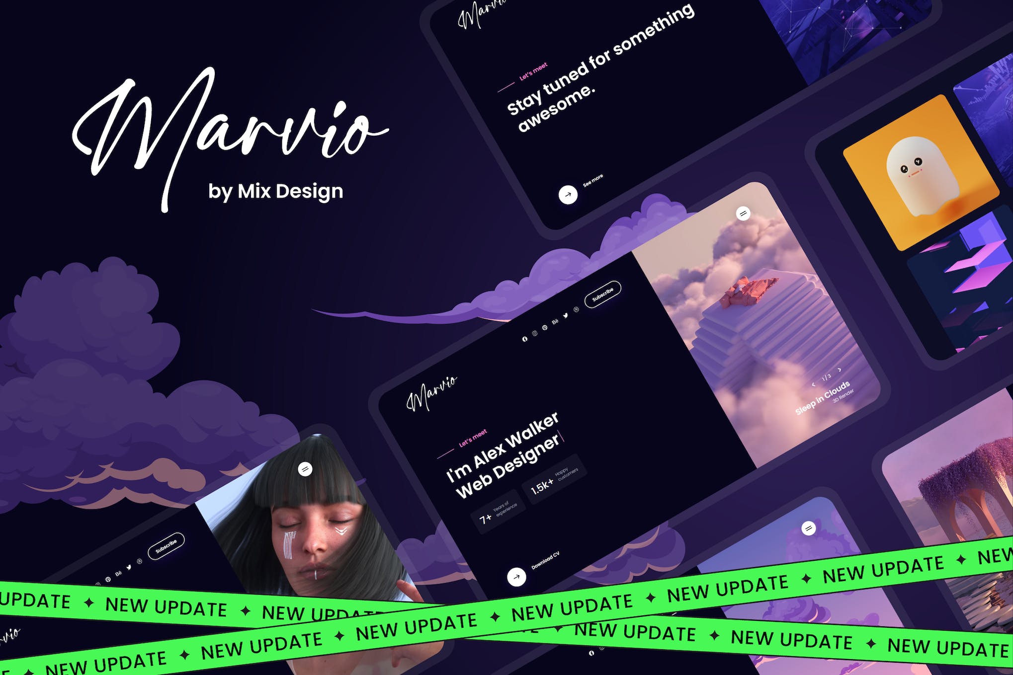 Marvio – Coming Soon & Portfolio Template