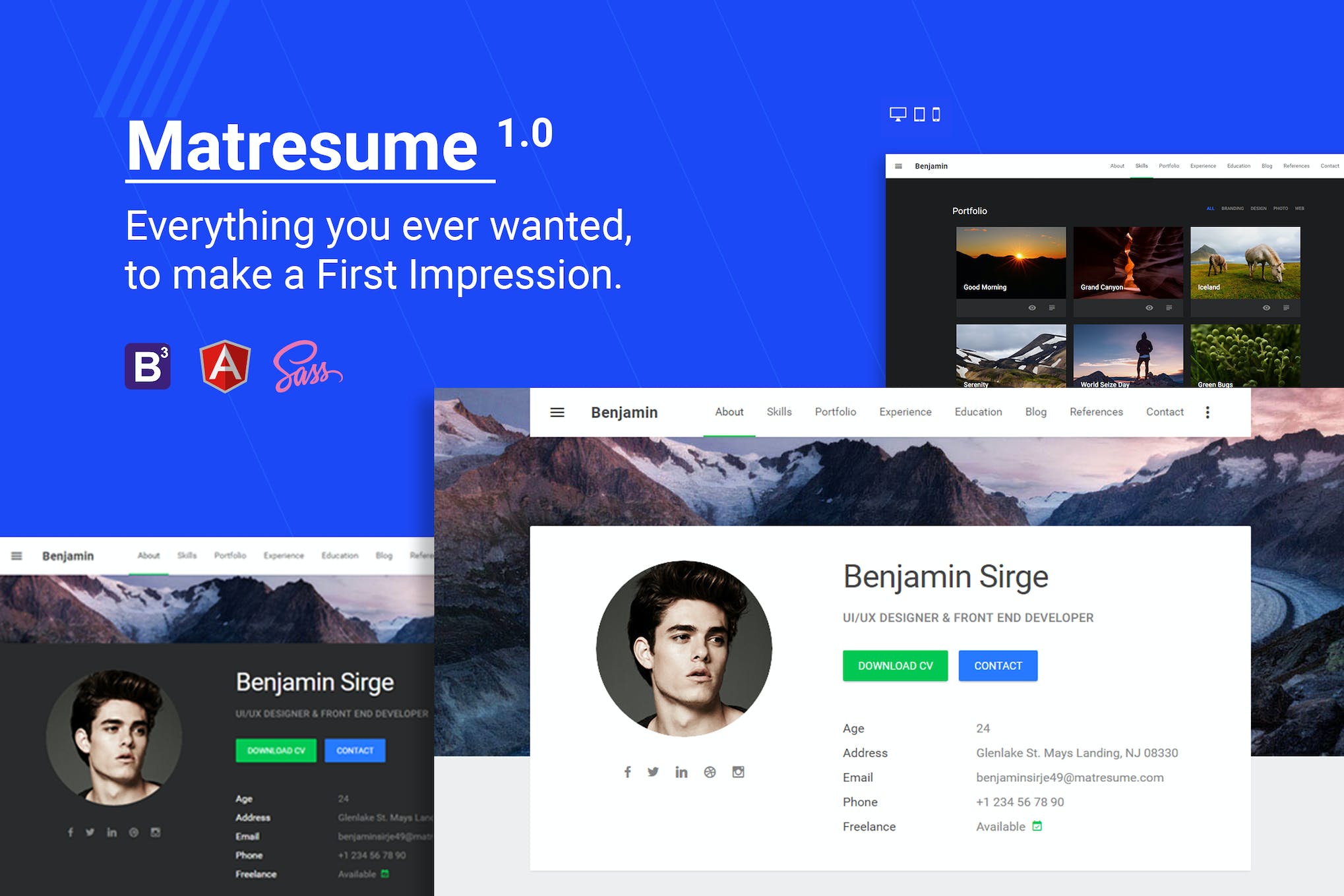 Matresume – Material Design Resume