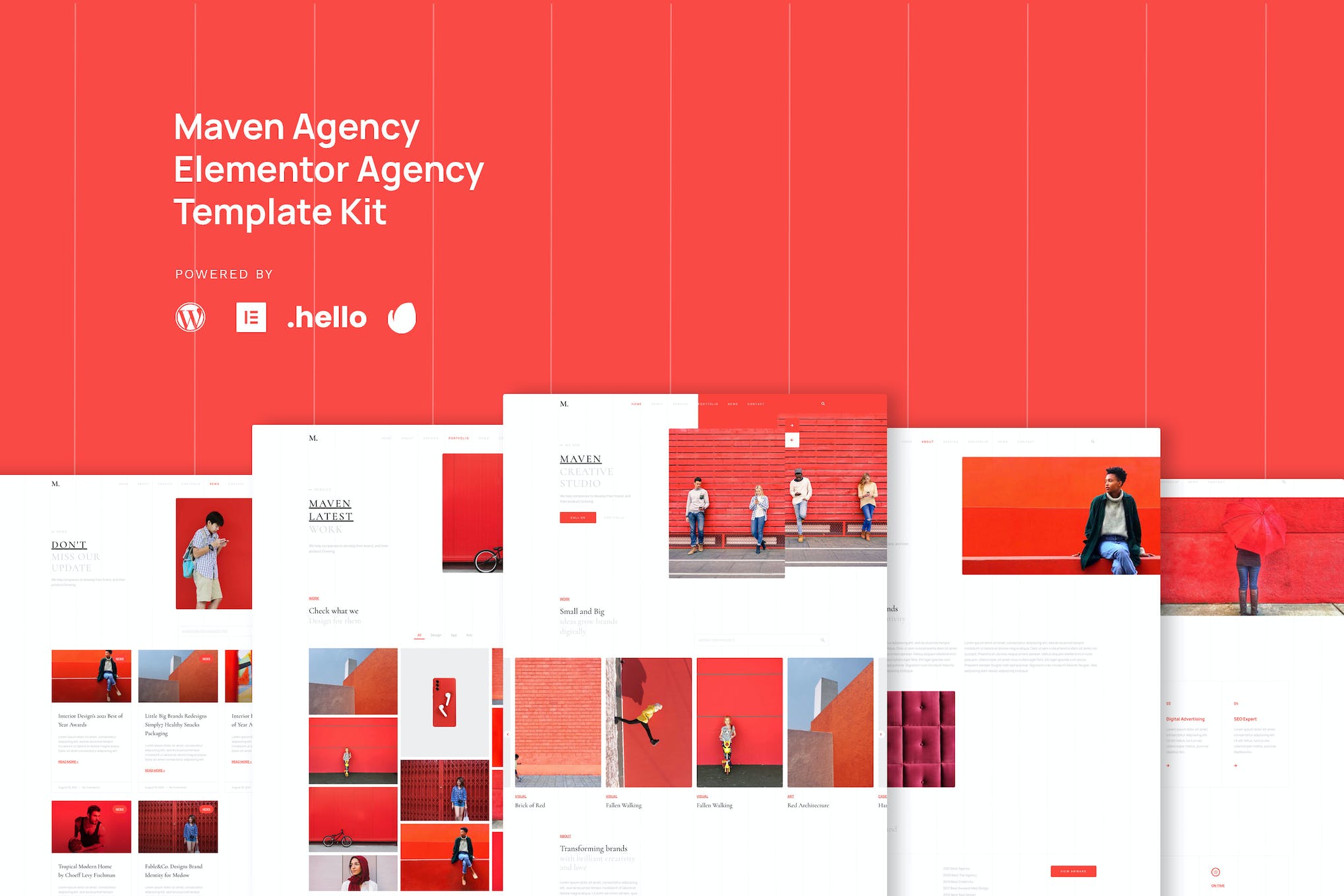 Maven – Business  Agency Elementor Template Kit