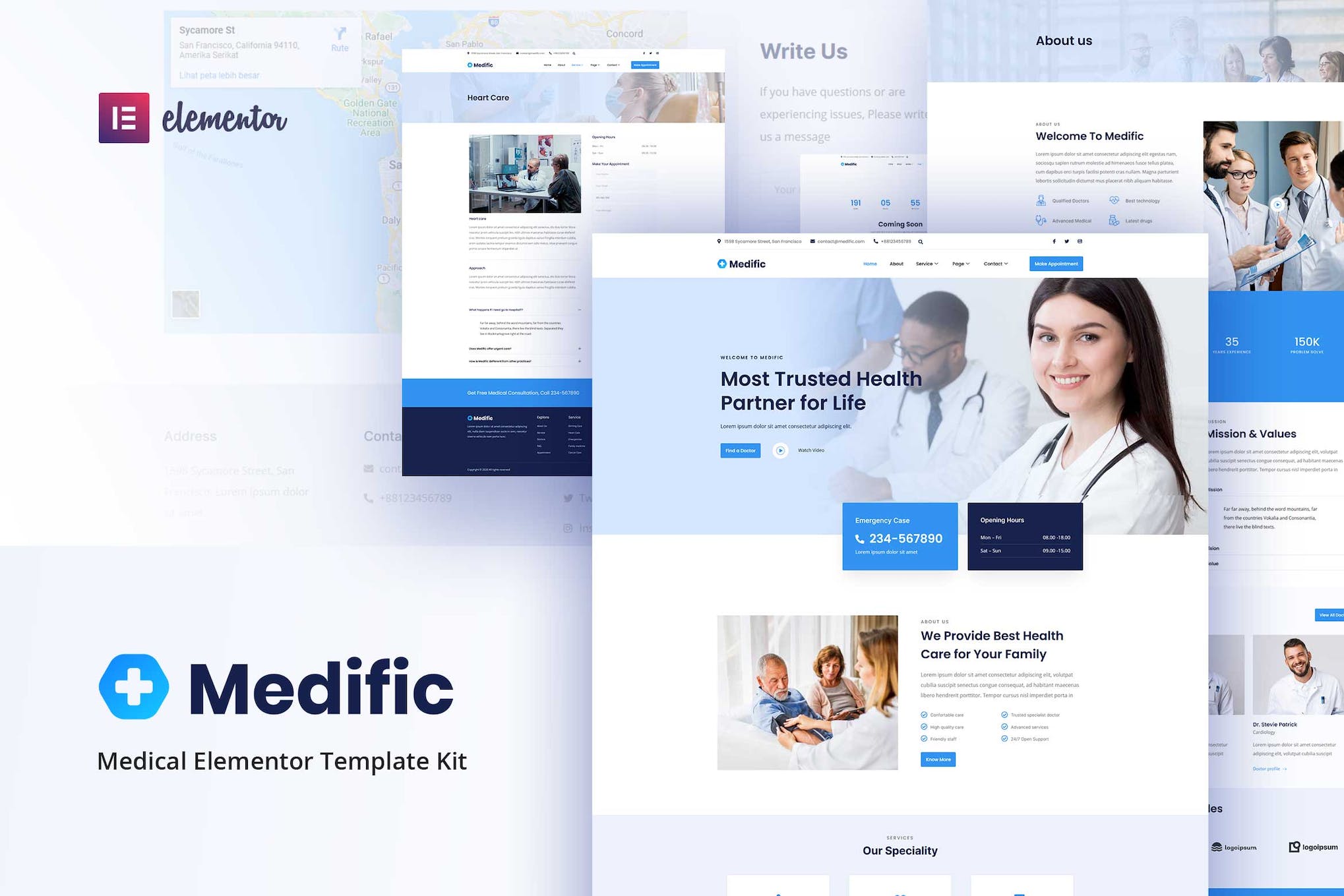 Medific – Medical Elementor Template Kit