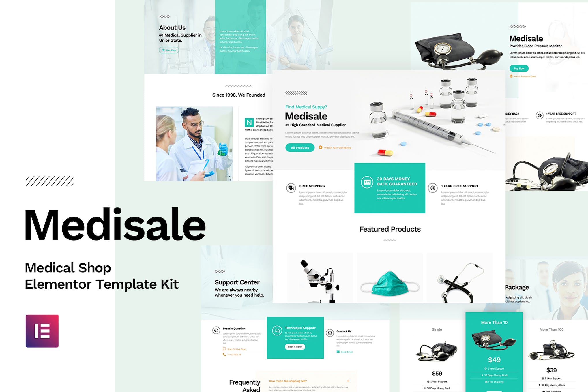 Medisale – Medical Shop Elementor Template Kit