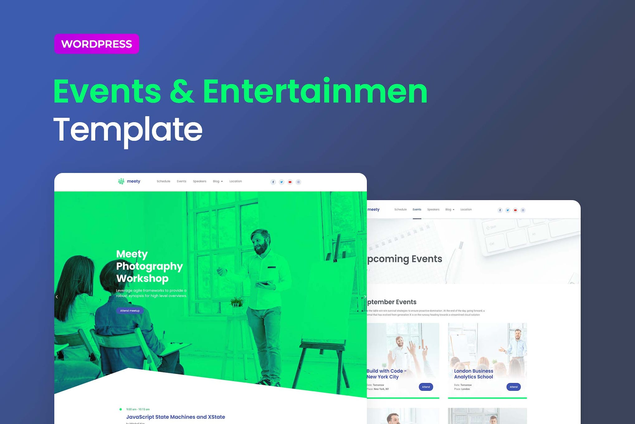 Meety – Events & Meetups Elementor Template Kit