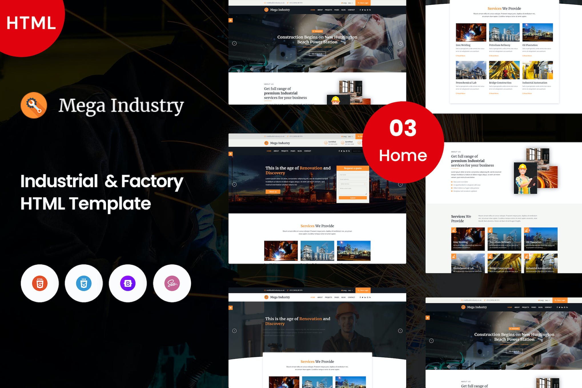 Mega Industry – Industry & Factory Template