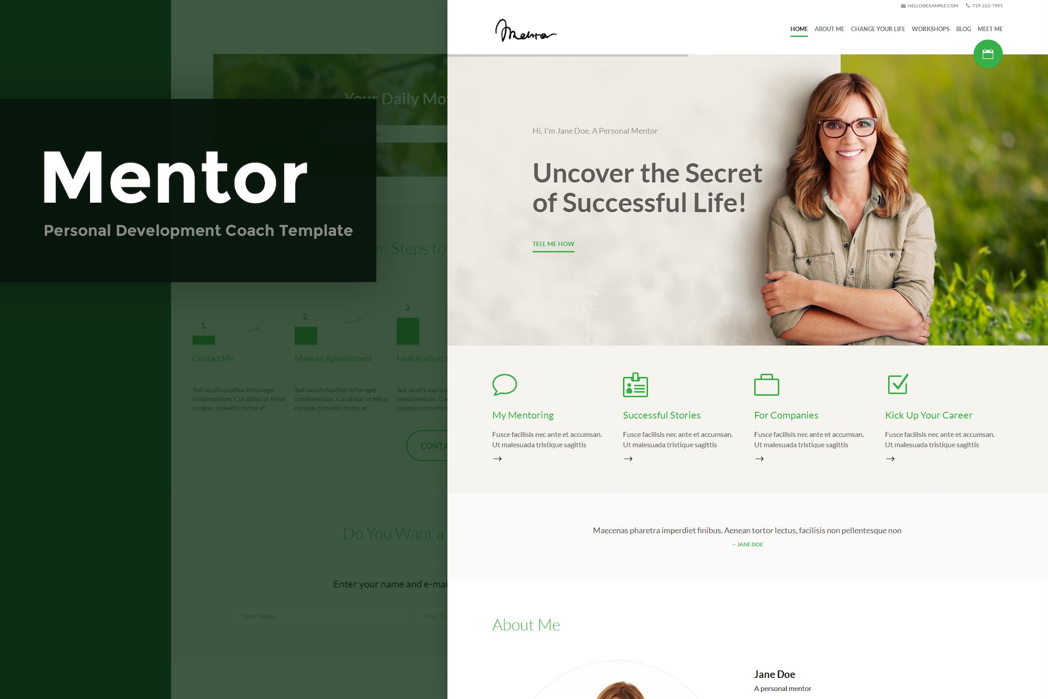 Mentor – Personal Development Coach HTML Template