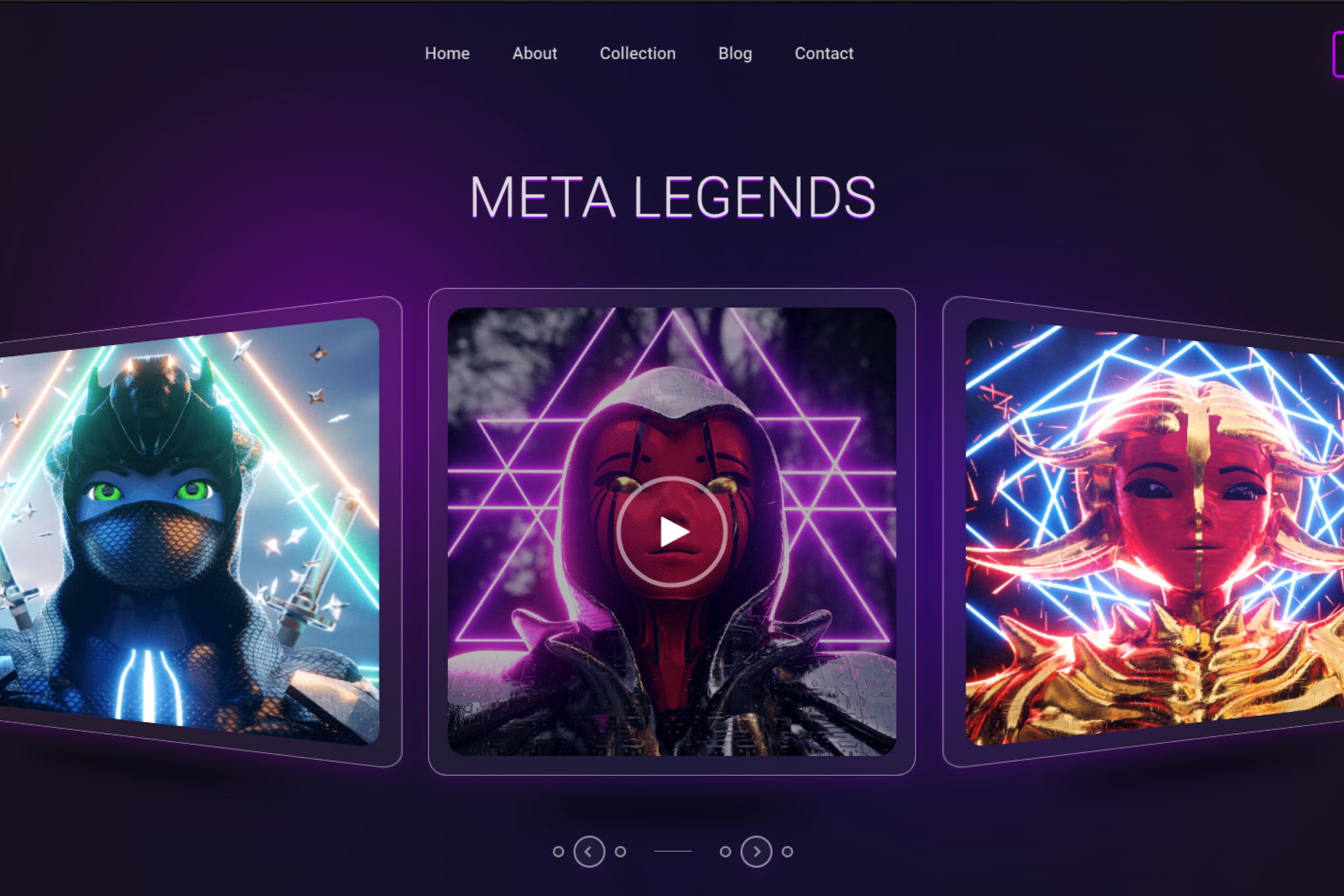 MetaPortal – NFT Portfolio and Landing React Page