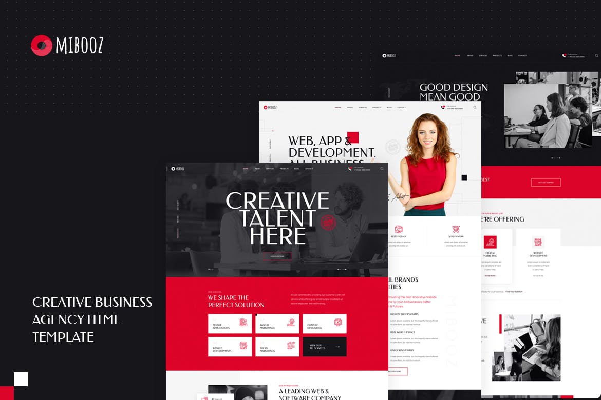 Mibooz – Creative Agency HTML Template