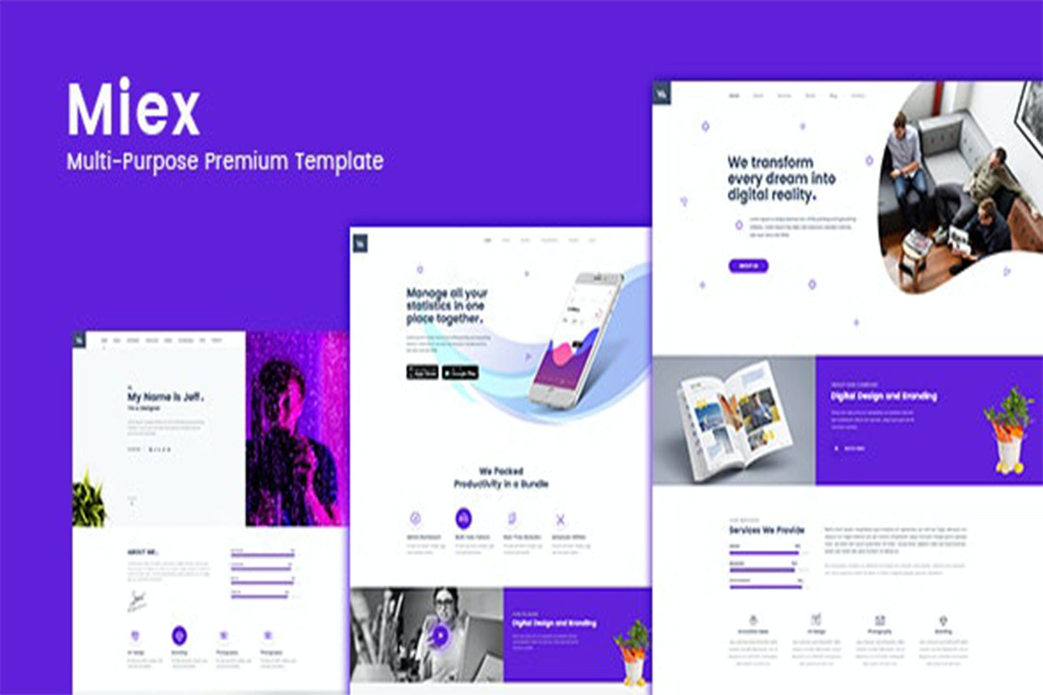 Miex – One Page Agency Template