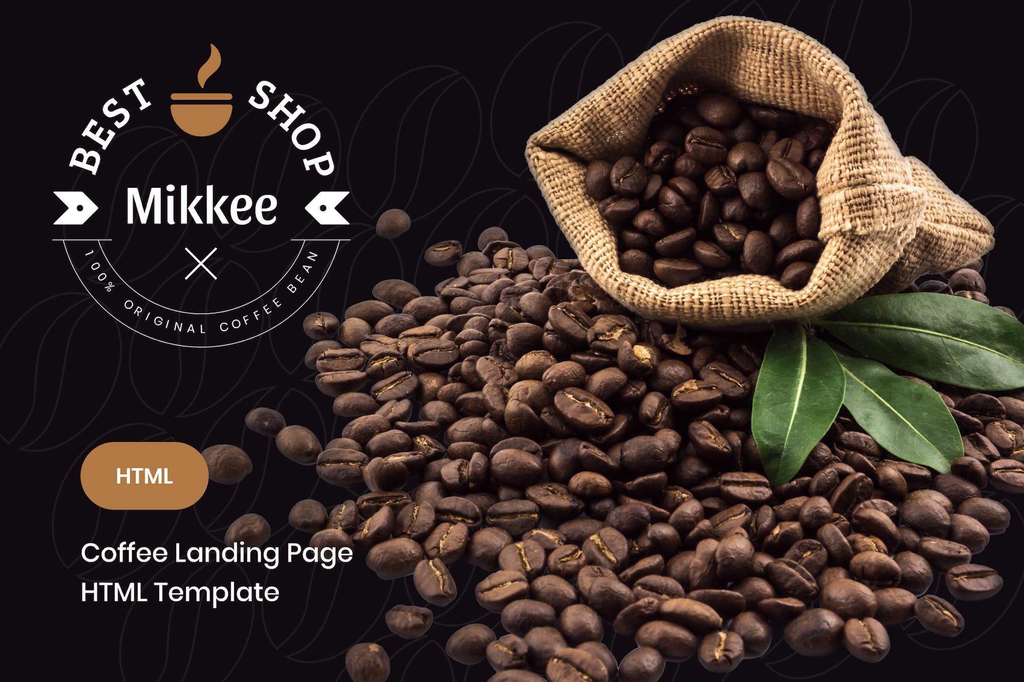 Mikkee – Coffee Landing Page HTML Template