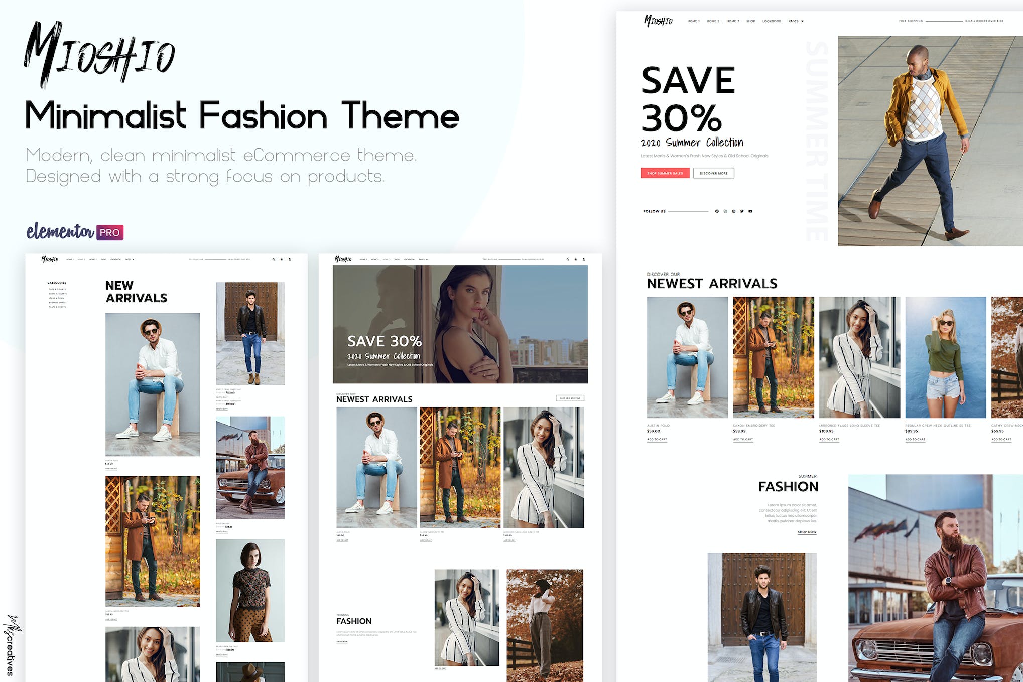 Mioshio – Fashion eCommerce Elementor Template Kit