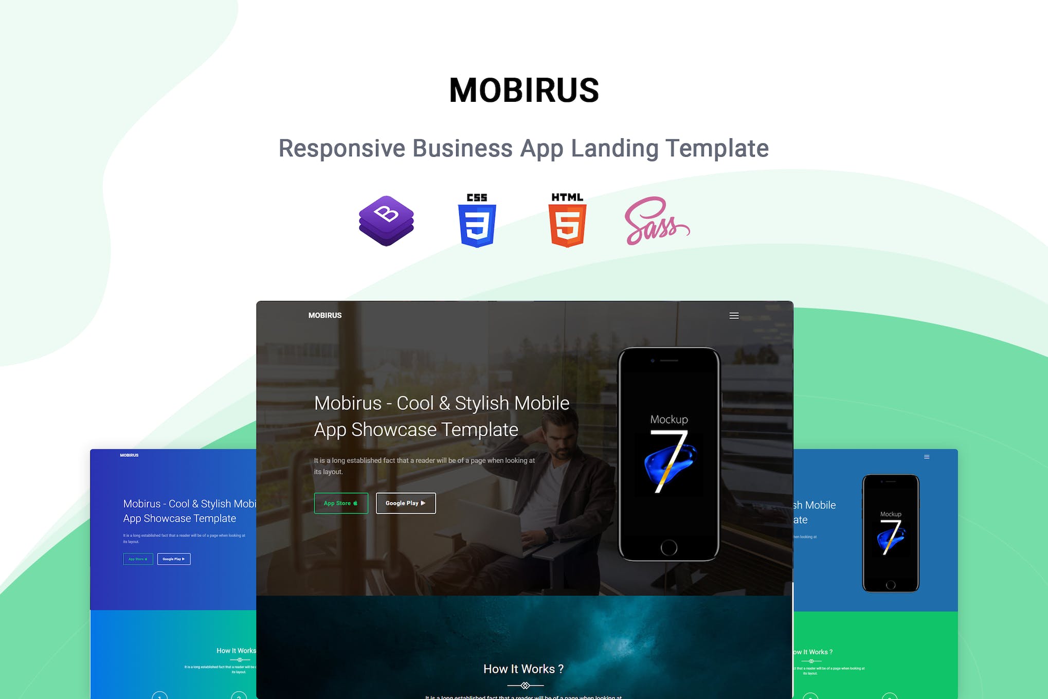 Mobirus – Responsive App Landing Template