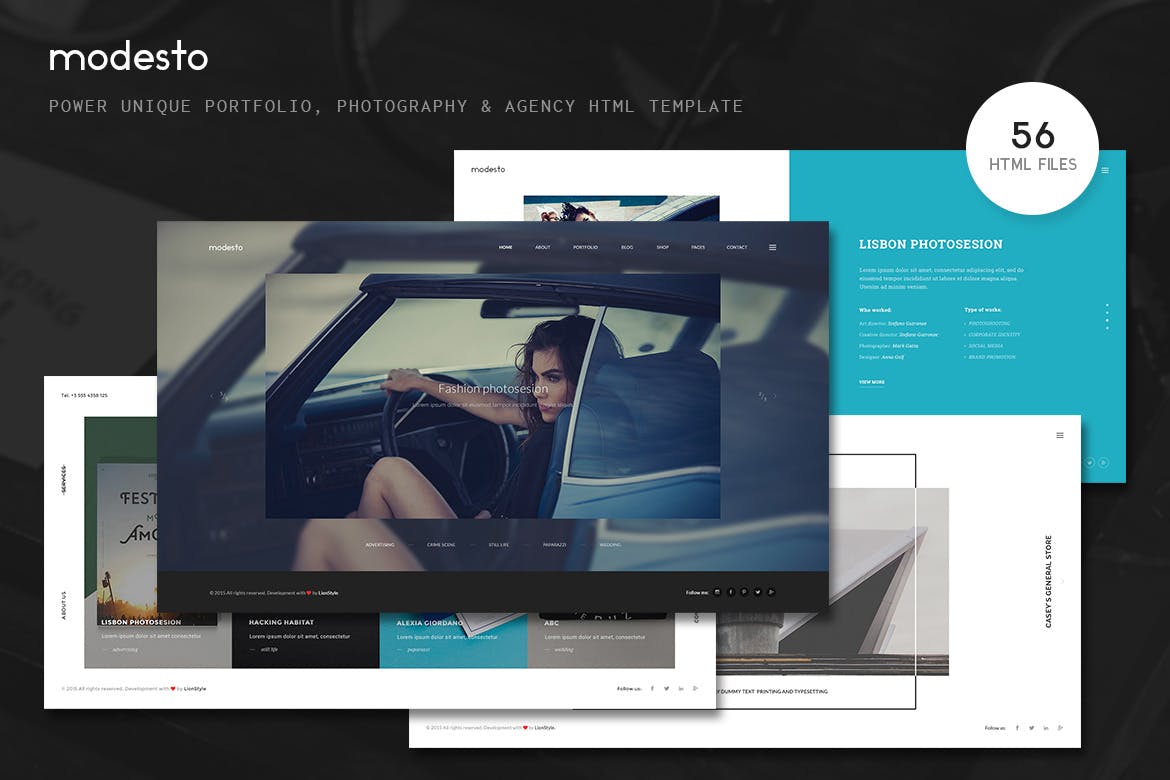 Modesto – Portfolio, Photography Html Template