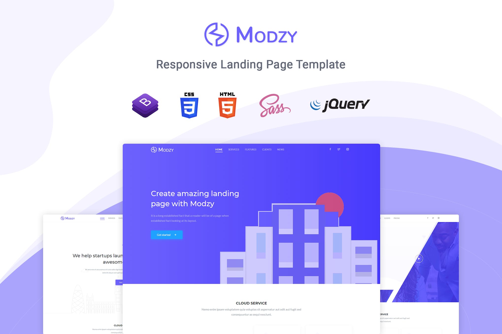 Modzy – Landing Page Template