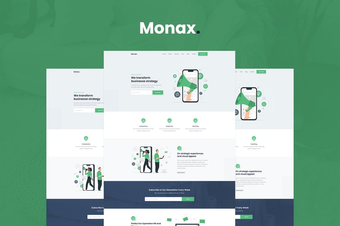 Monax – Saas & Startup Elementor Template Kit