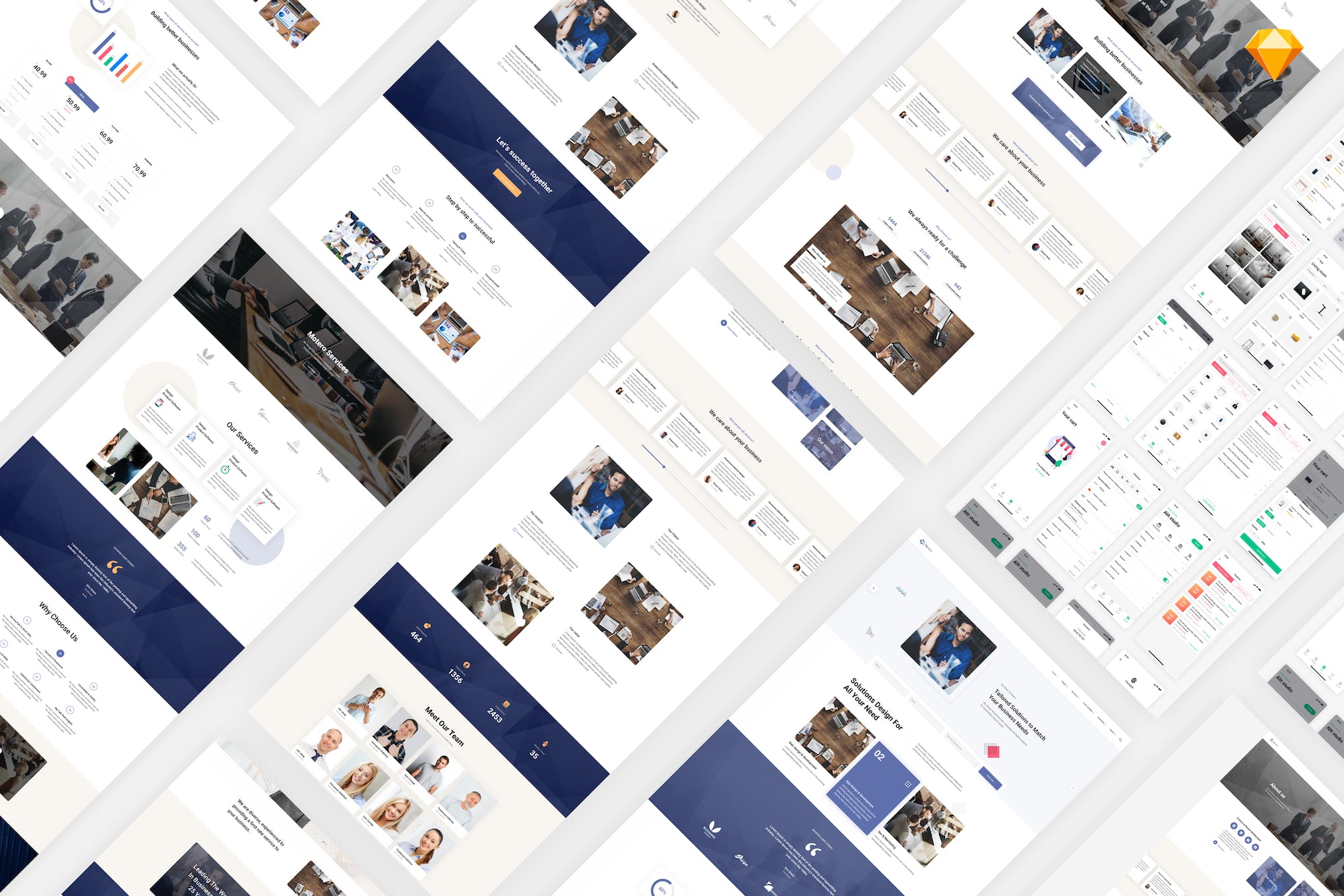 Monero – Business & Company Sketch Template