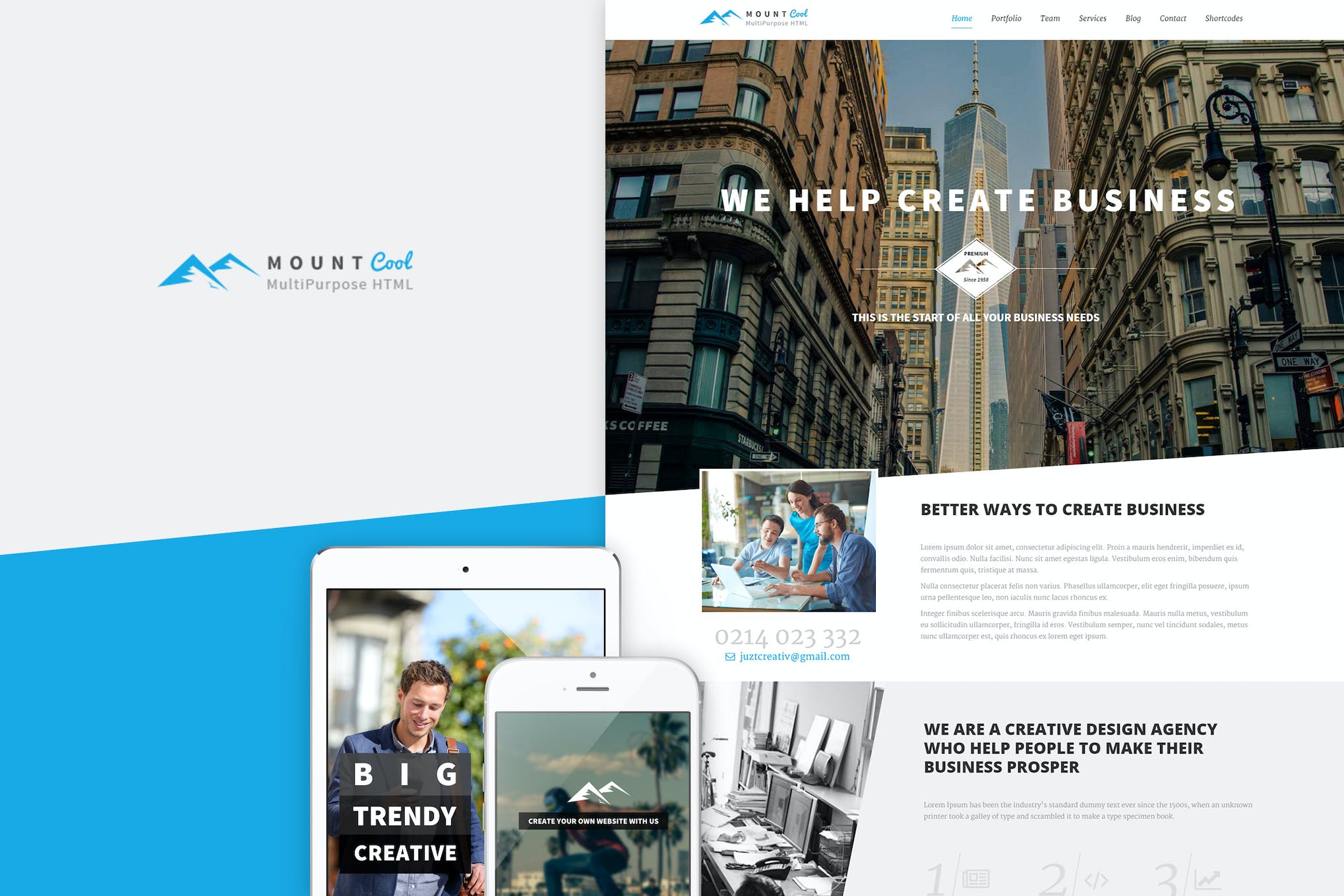 Mountcool – Creative OnePage Multipurpose Template