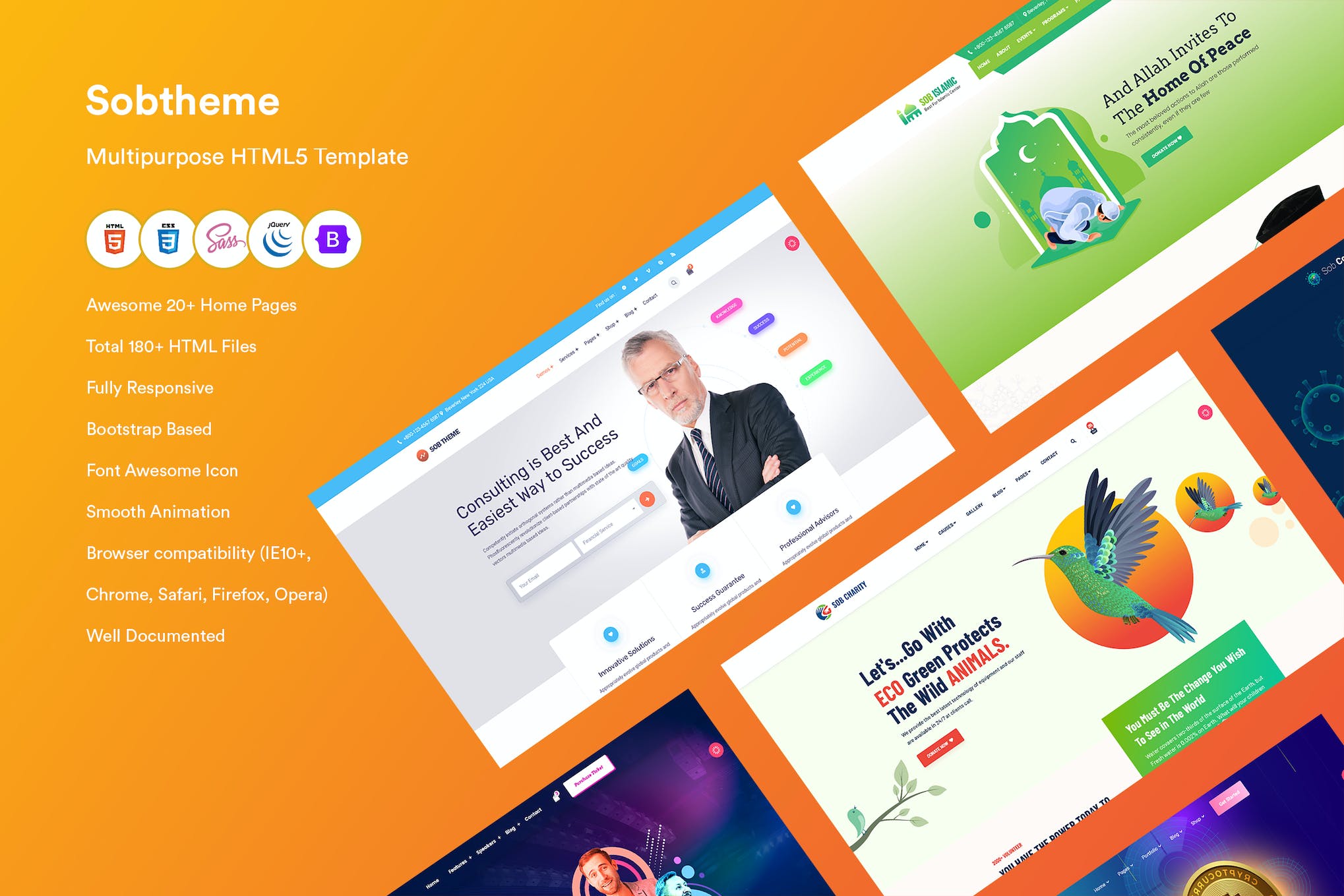 Multipurpose HTML5 Template