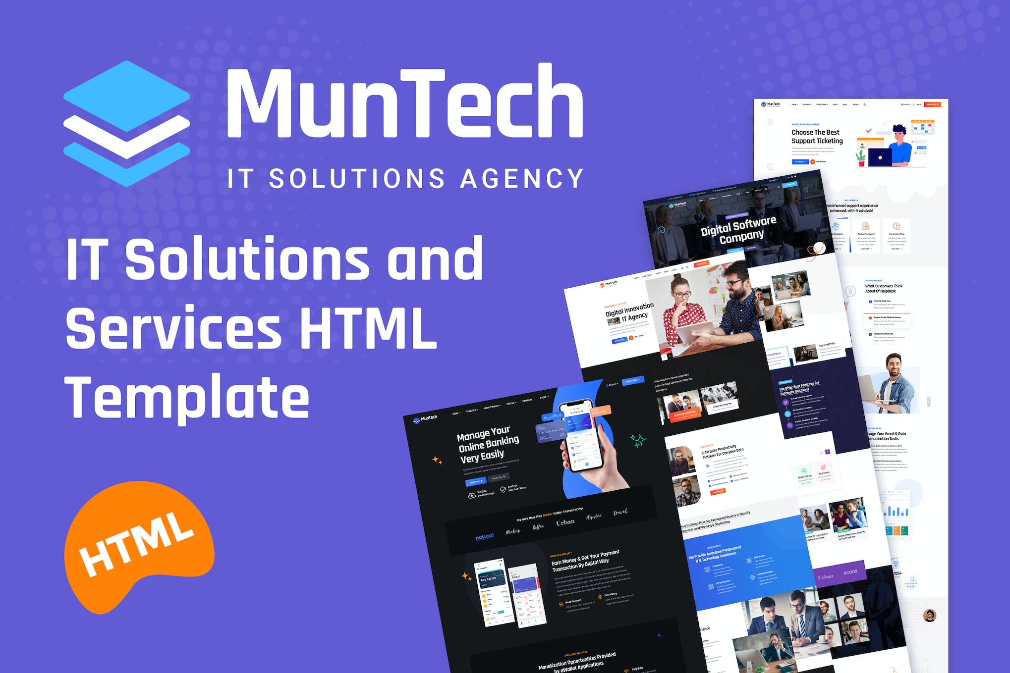 Munteh – IT Solutions & Services HTML5 Template