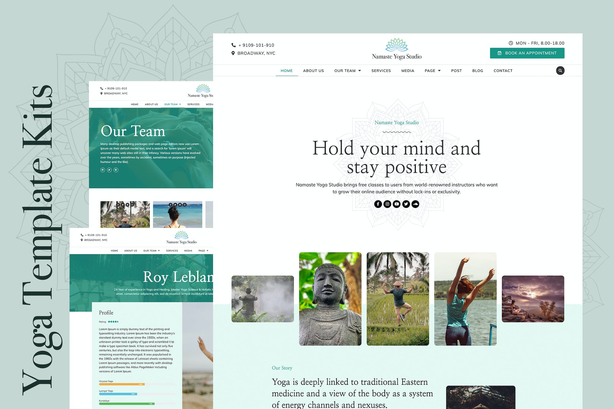 Namaste – Yoga & Fitness Elementor Template Kit