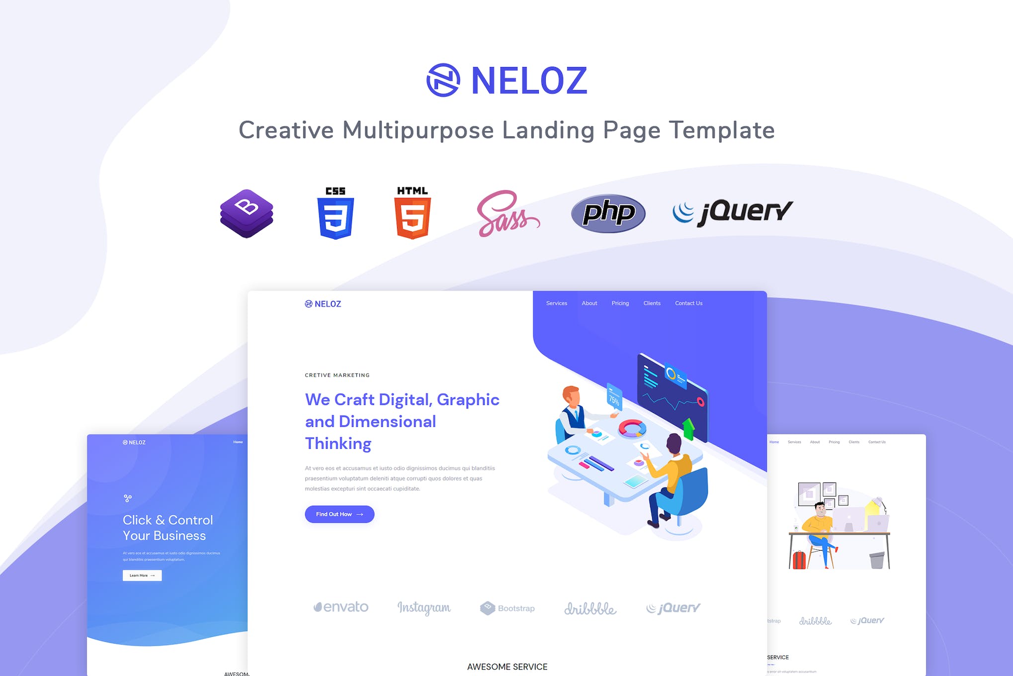 Neloz – Landing Page Template