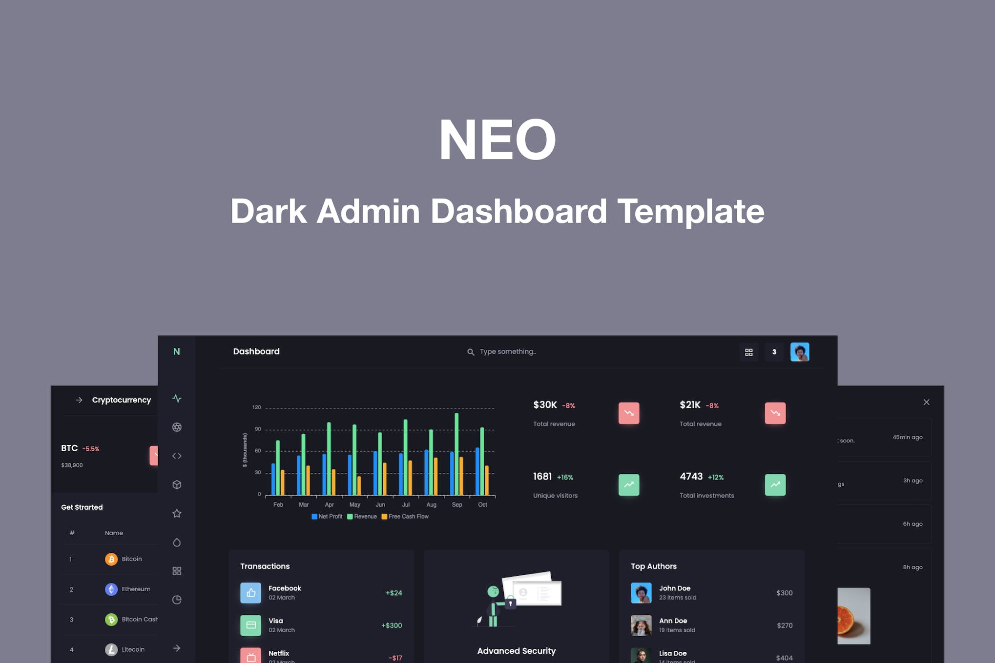 Neo – Responsive Admin Dashboard Template