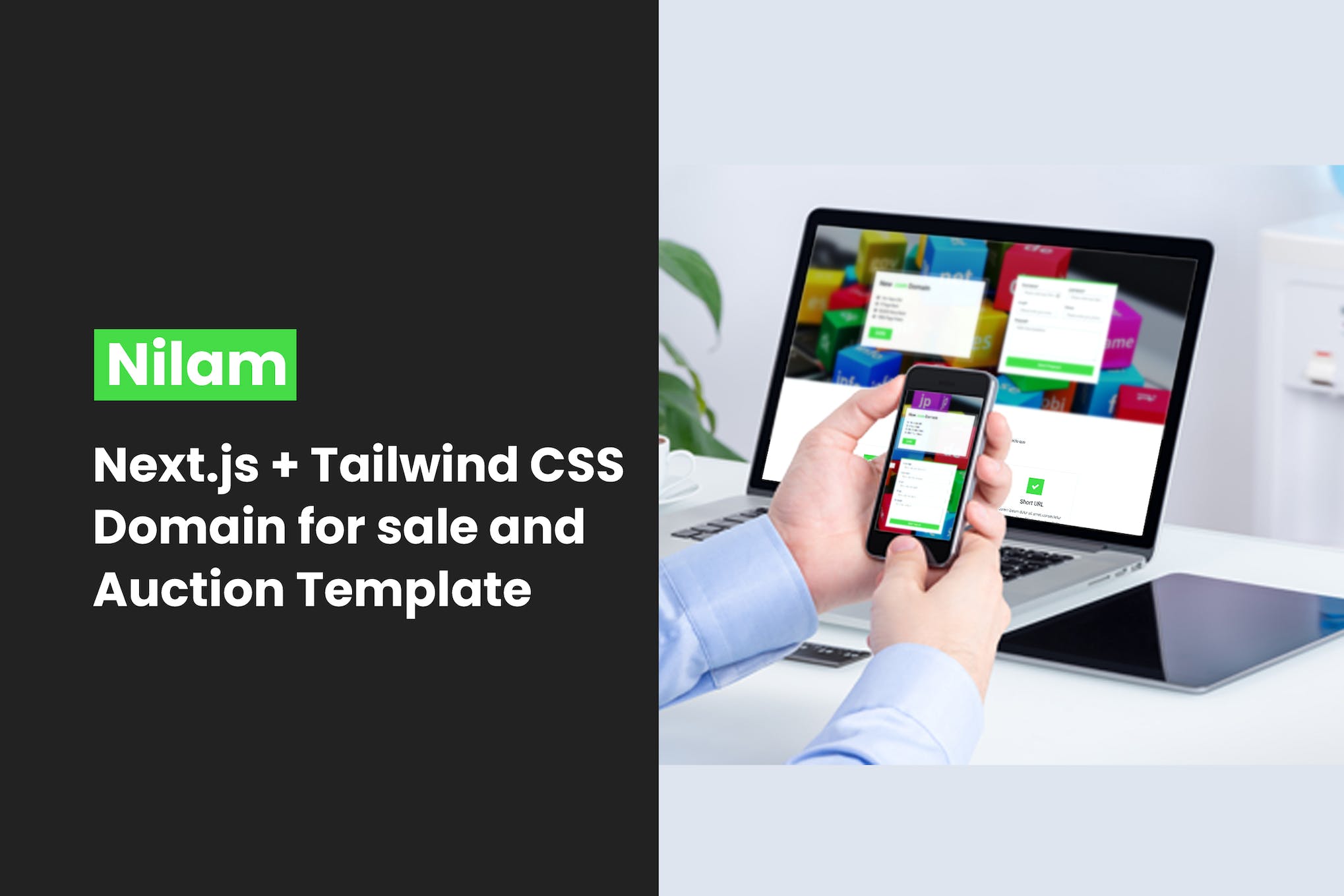 Nilam – Domain For Sell & Auction Next.js template