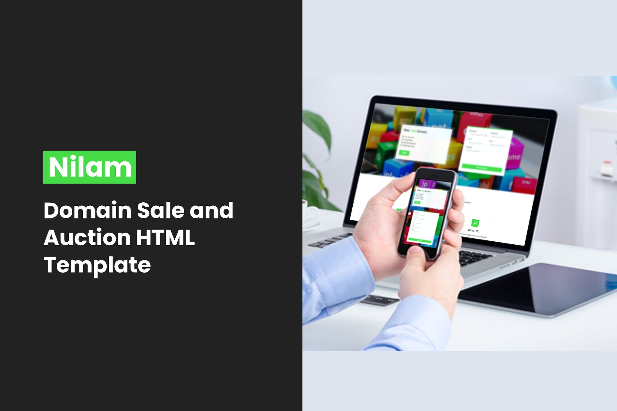 Nilam – Domain Sale and Auction HTML Template