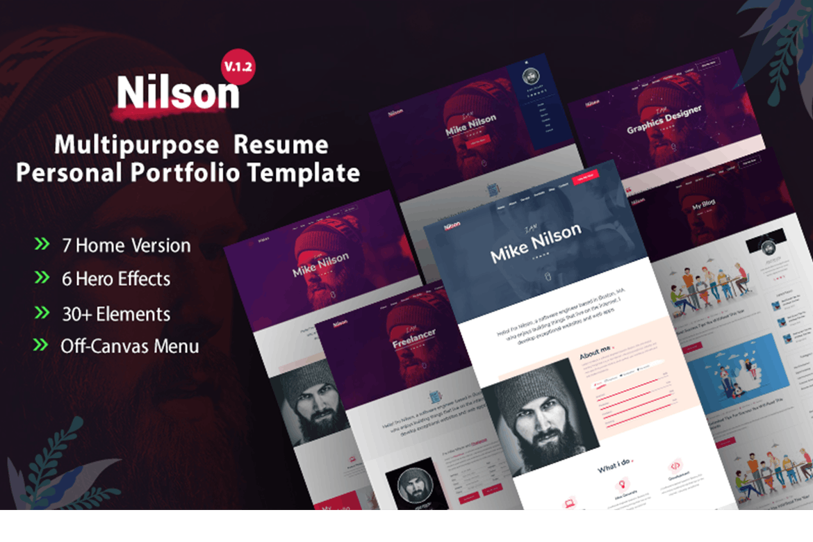 Nilson – Personal Portfolio  HTML Theme