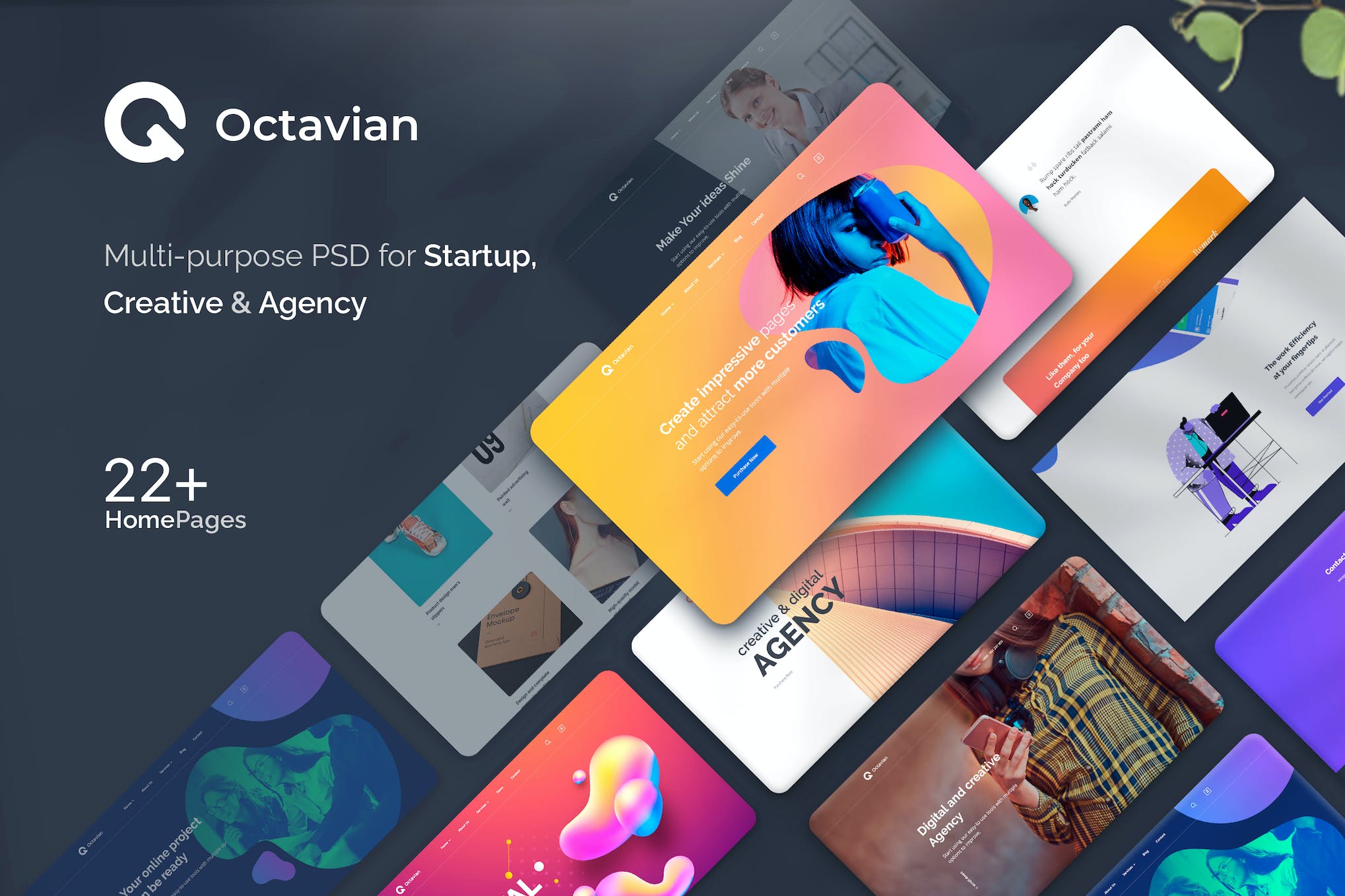 Octavian – Multipurpose Creative HTML5 CSS3