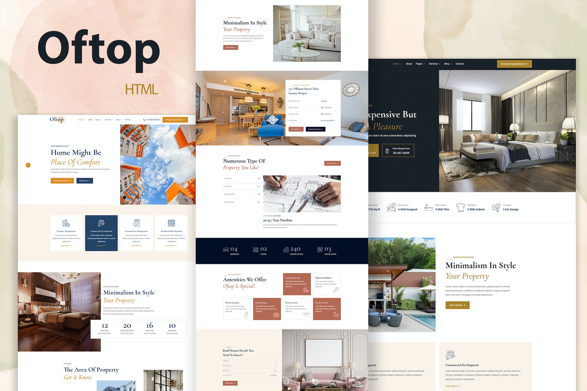 Oftop – Single Property Real Estate HTML Template