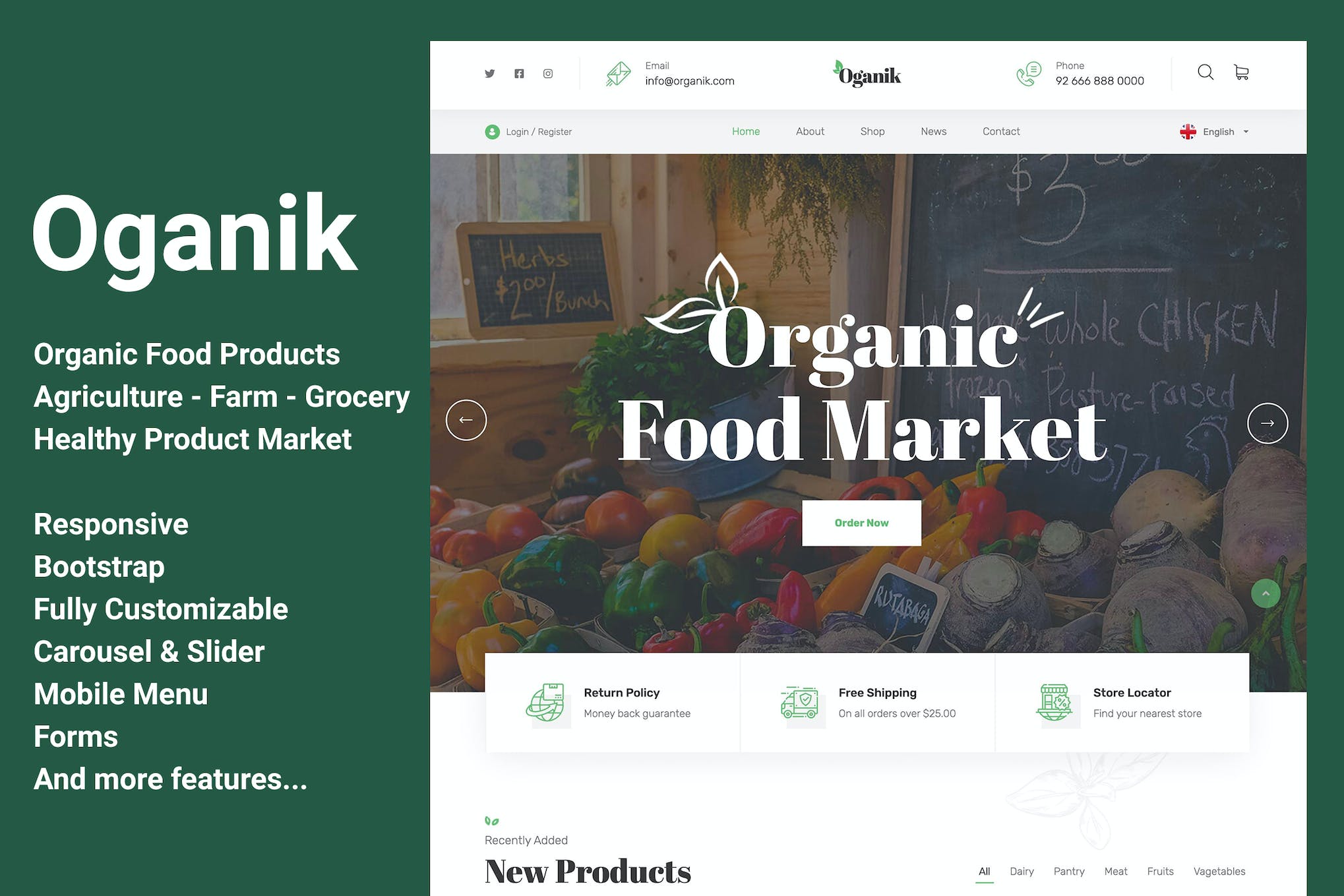 Oganik – Organic Food Products & Agriculture Farm