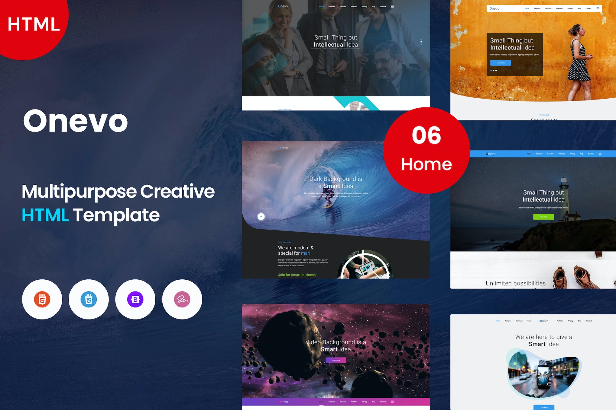 Onevo – One Page Template