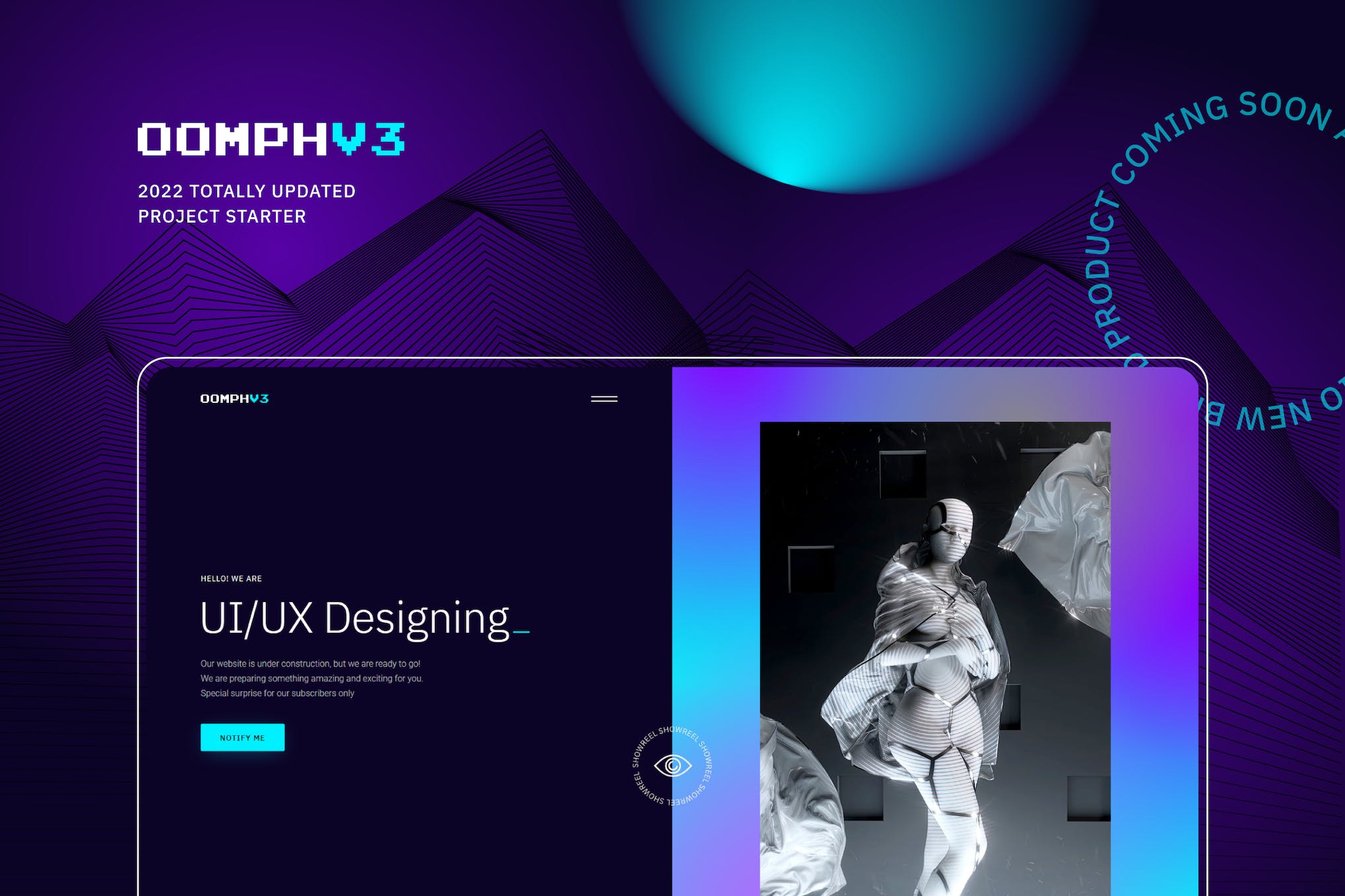 Oomph – Coming Soon & Landing Page Template