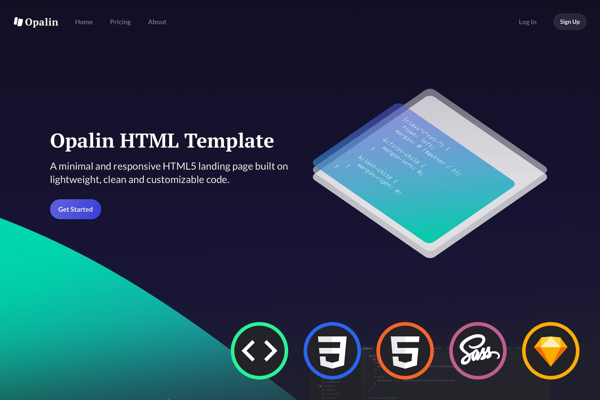 Opalin – Startup HTML Template