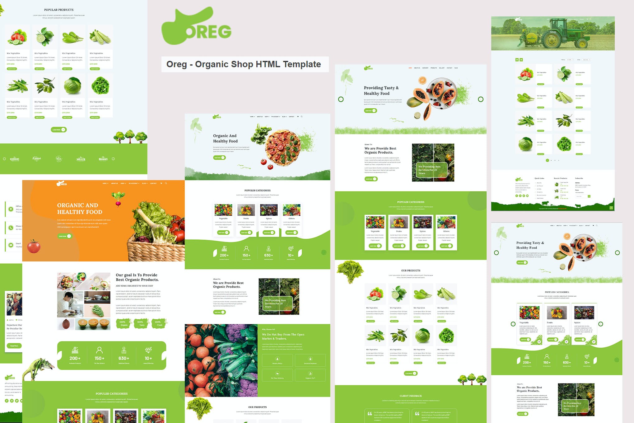 Oreg – Organic Shop HTML Template