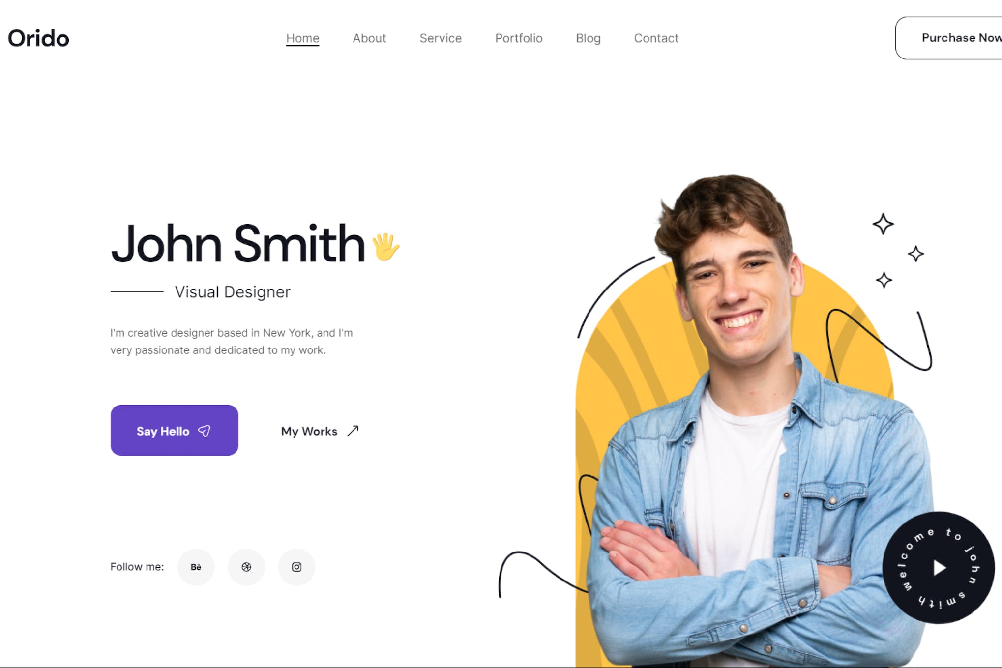 Orido – Personal Portfolio React Nextjs Template