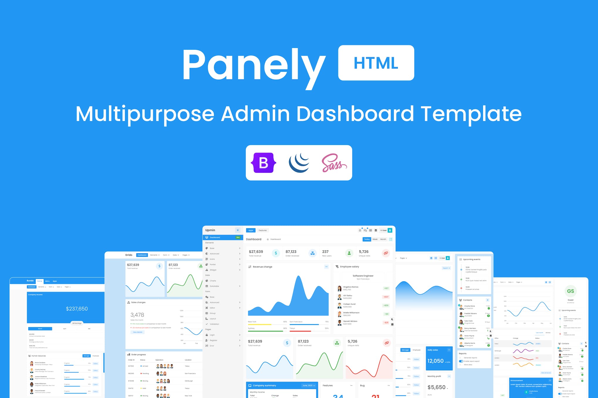 Panely – HTML Multipurpose Admin Template