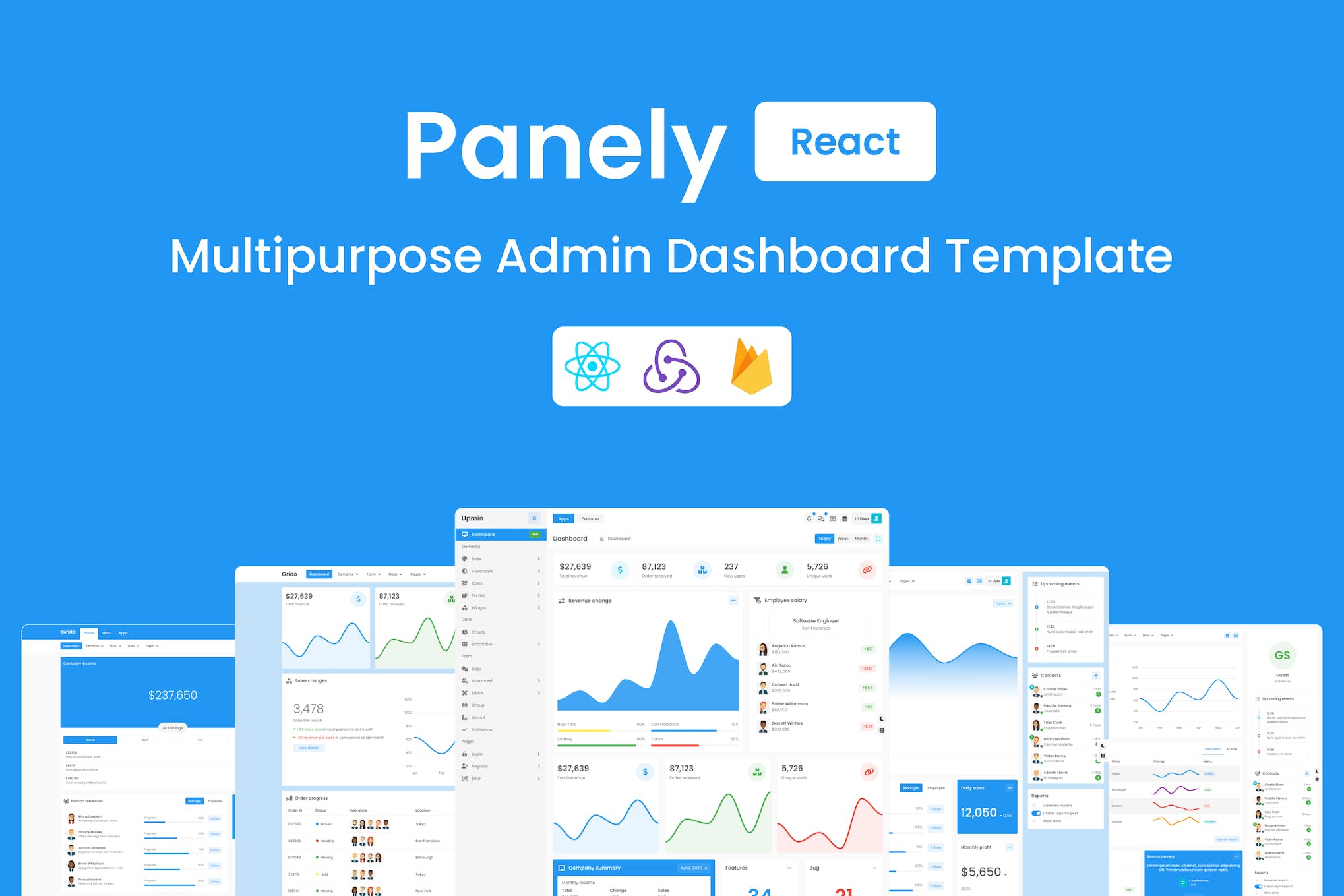 Panely – React Multipurpose Admin Template