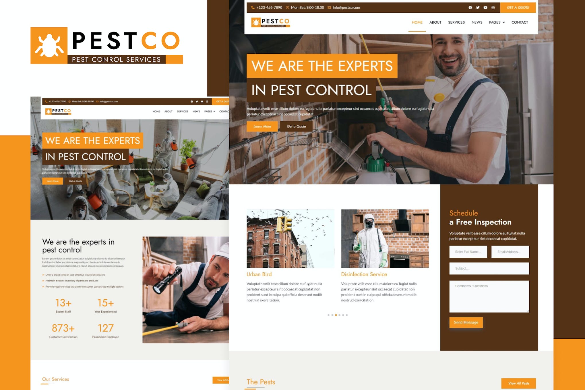 Pestco – Pest Control Elementor Template Kit