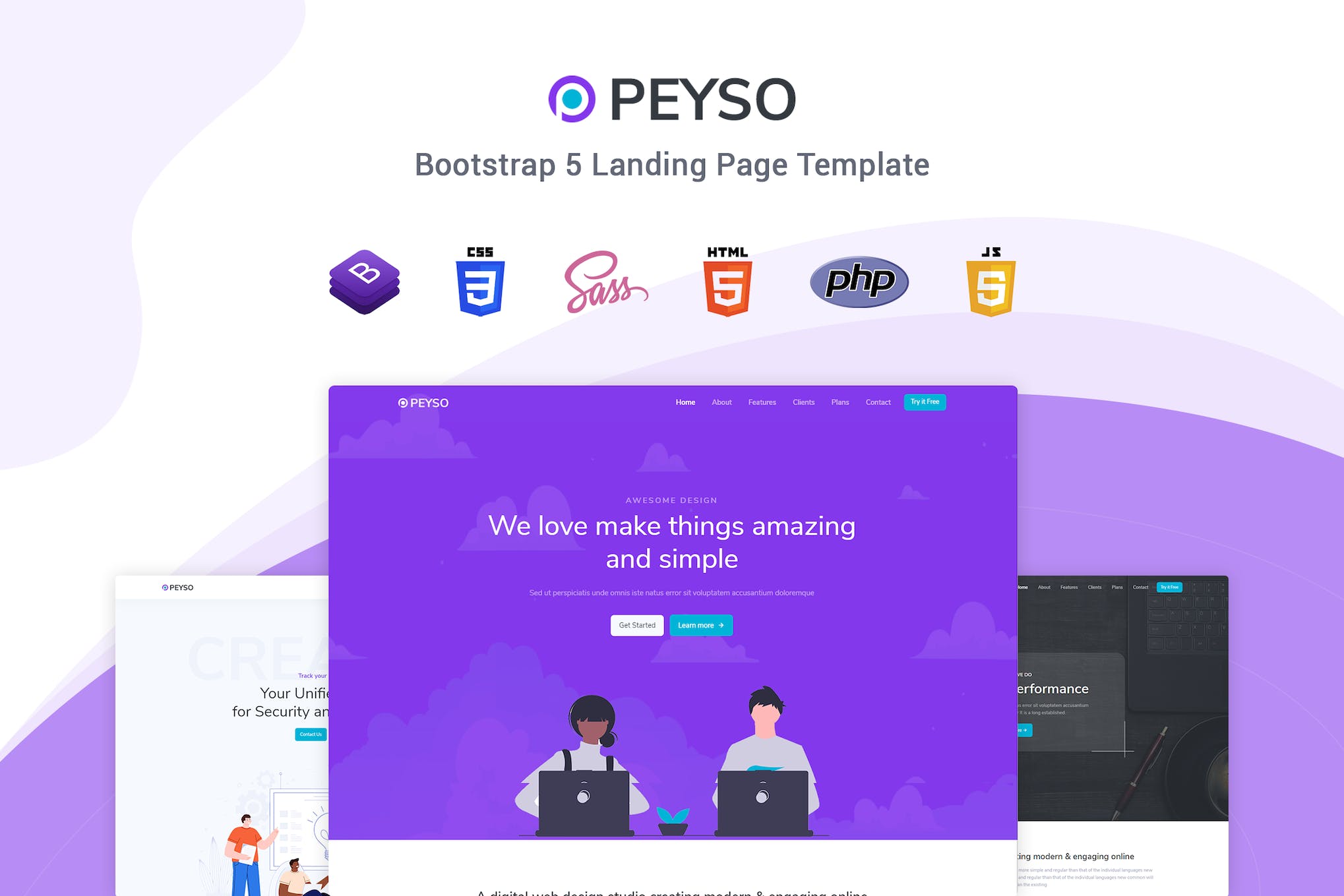 Peyso – Bootstrap 5 Landing Page Template