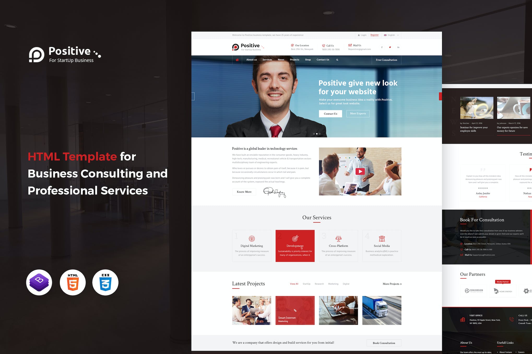 Positive – Business Consulting HTML Template