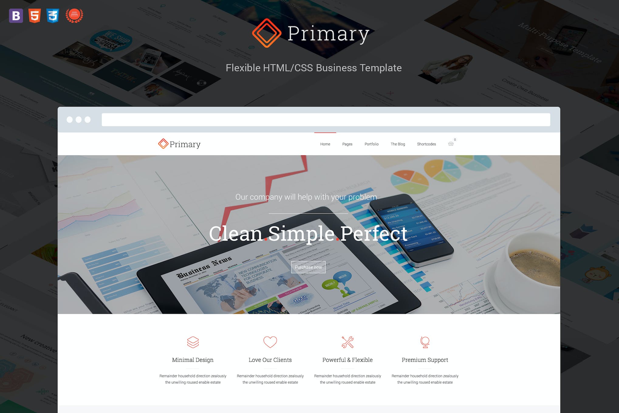 Primary – Flexible Business HTML 5/CSS 3 Template