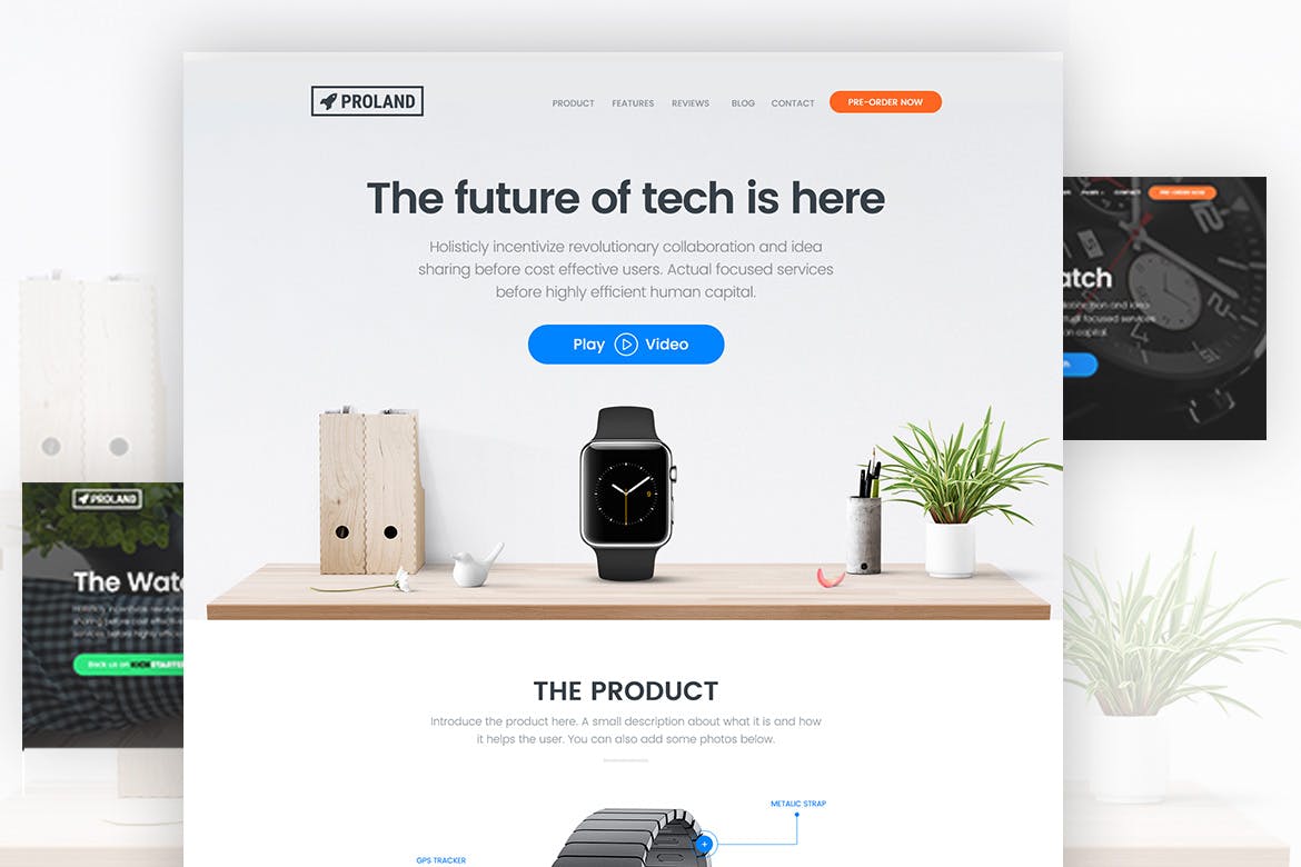 Product Landing Page Template – Proland