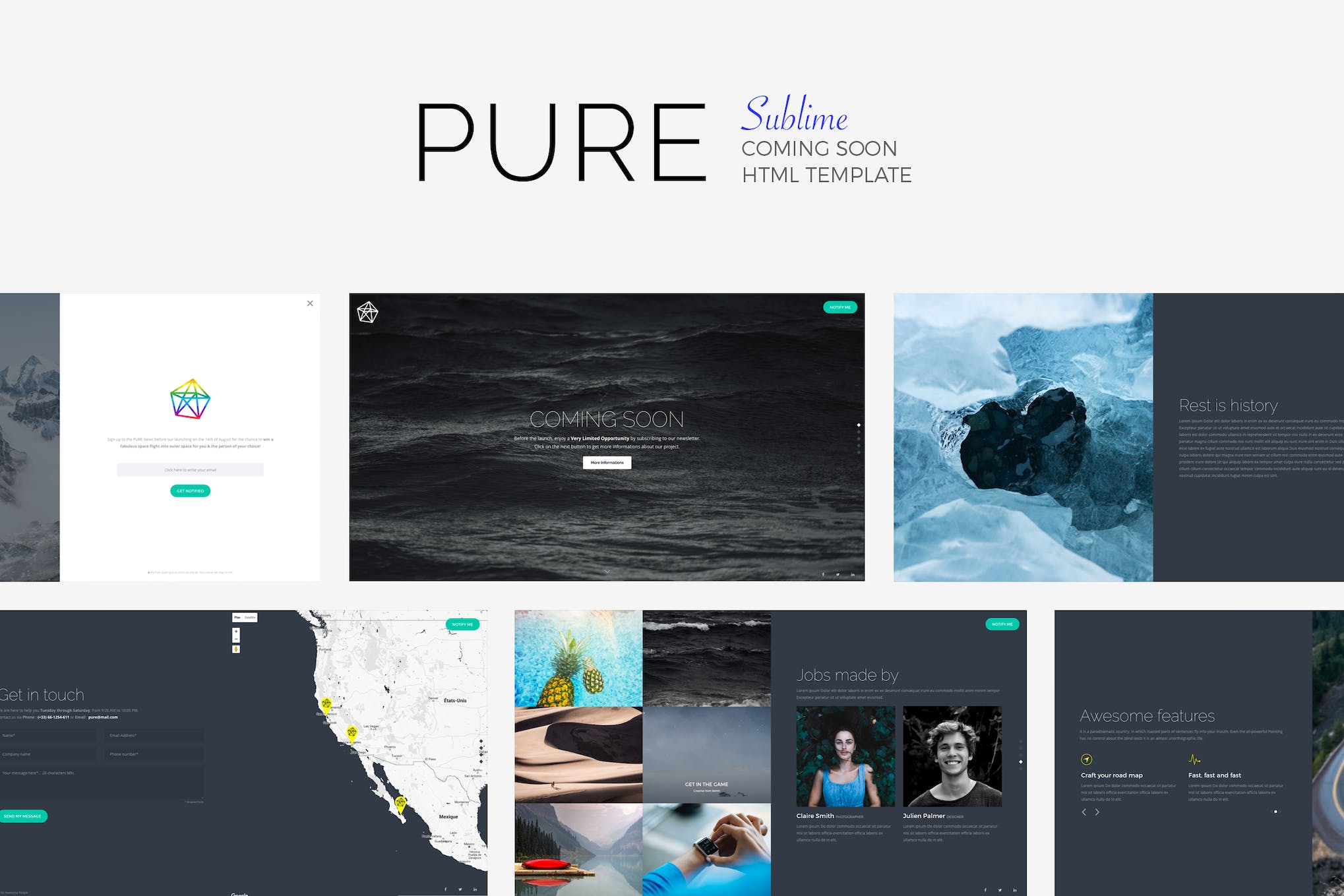 PURE – Sublime Coming Soon Template