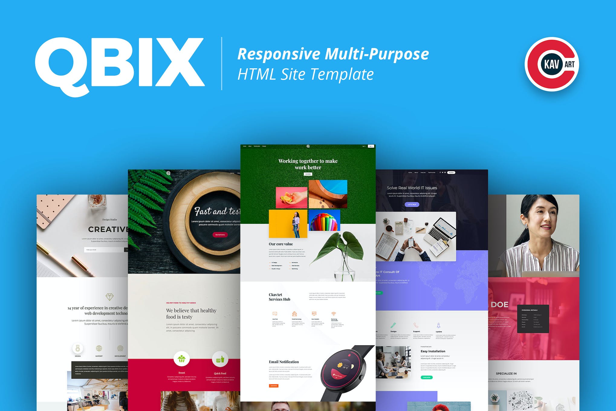 Qbix – Responsive Multi-Purpose HTML Template