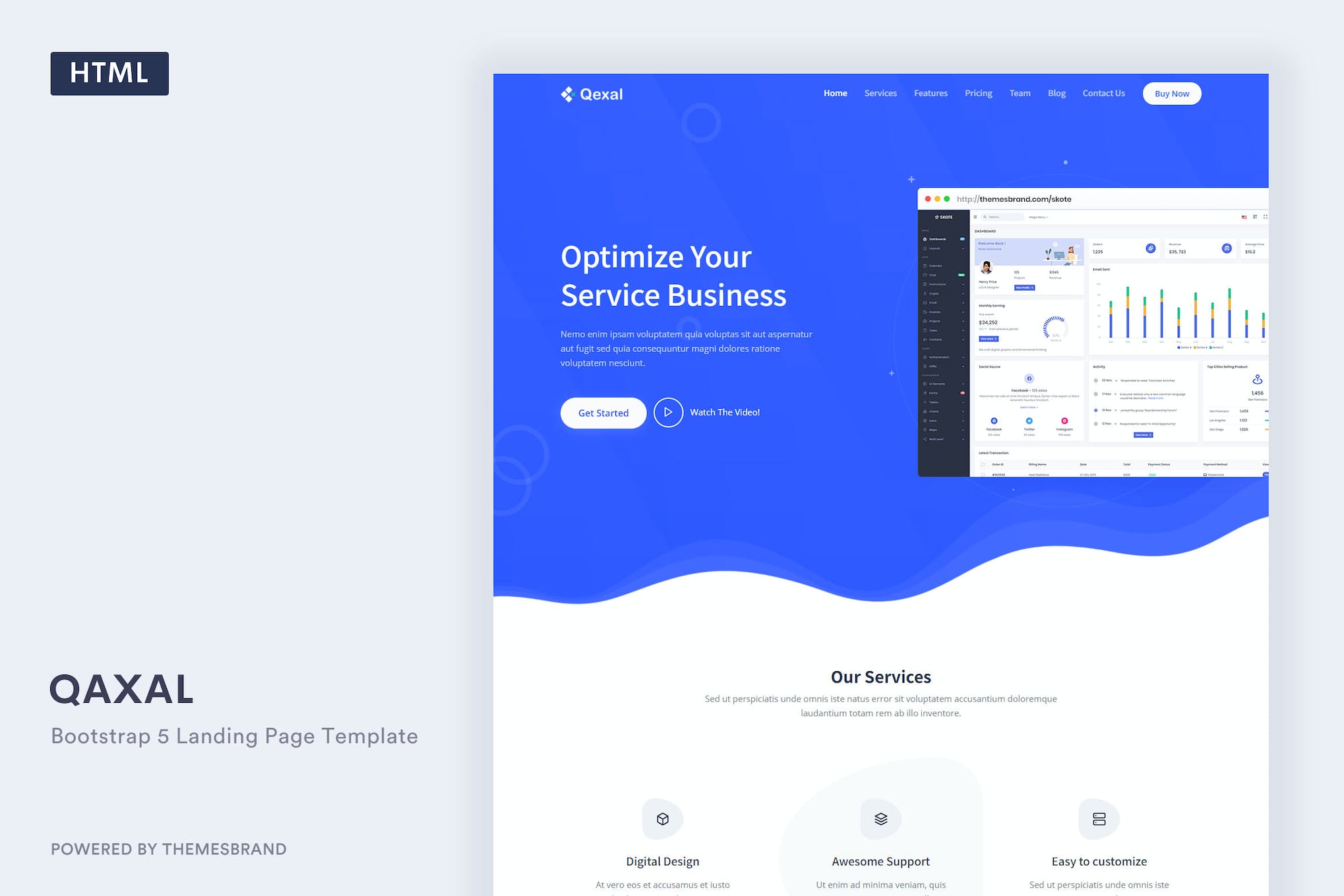 Qexal – Bootstrap 5 Landing Page Template