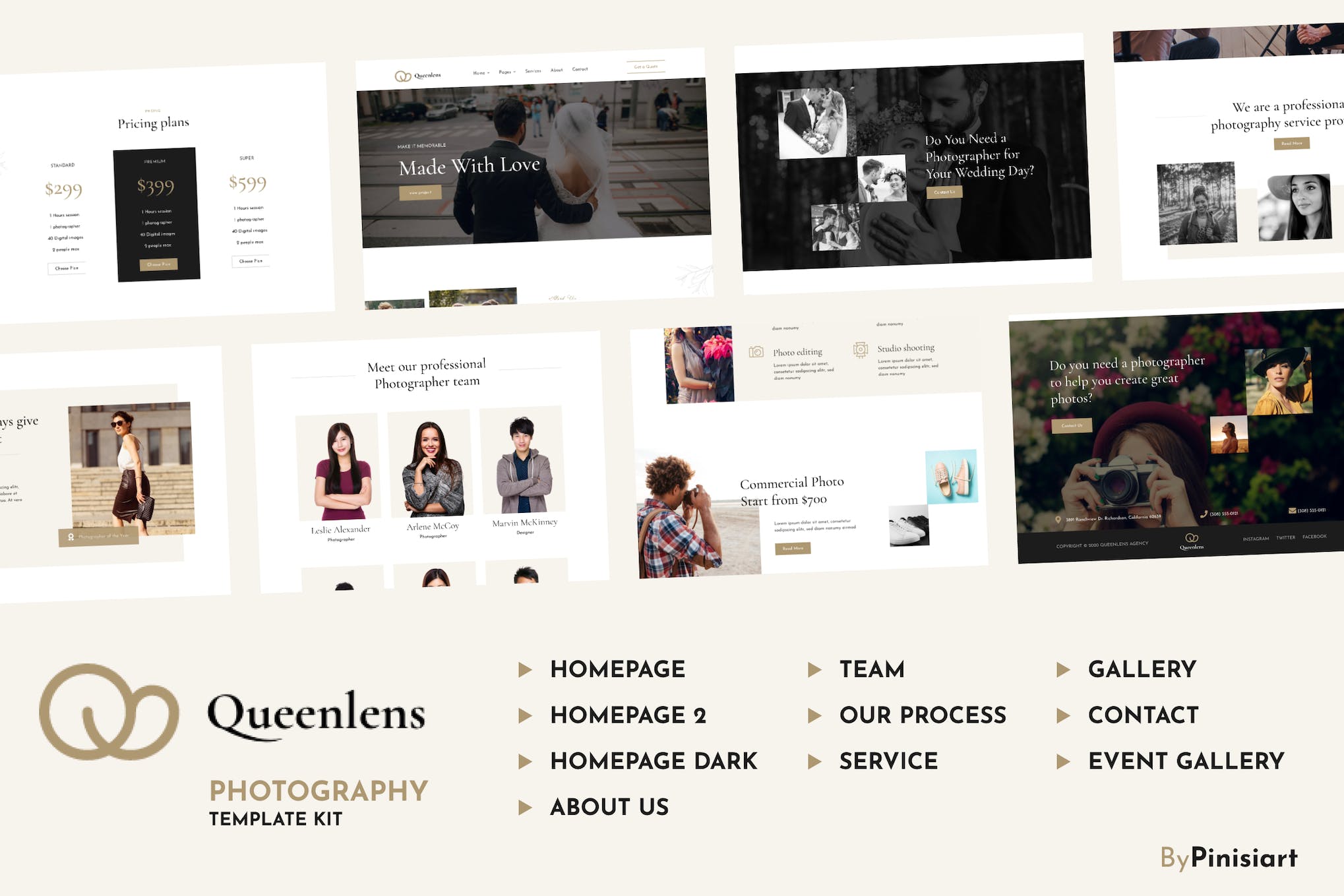 Queenlens – Portfolio & Photography Elementor Template Kit