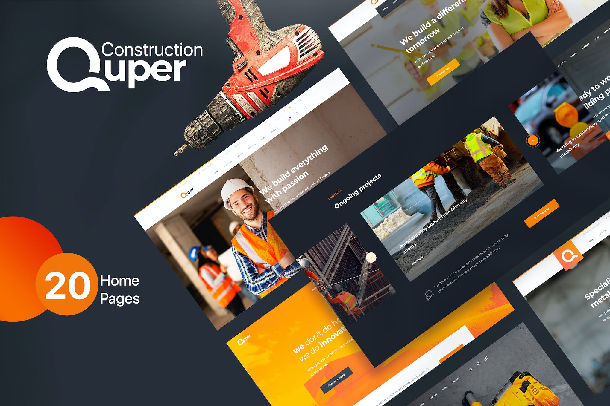 Quper – Construction HTML5 CSS3 Template