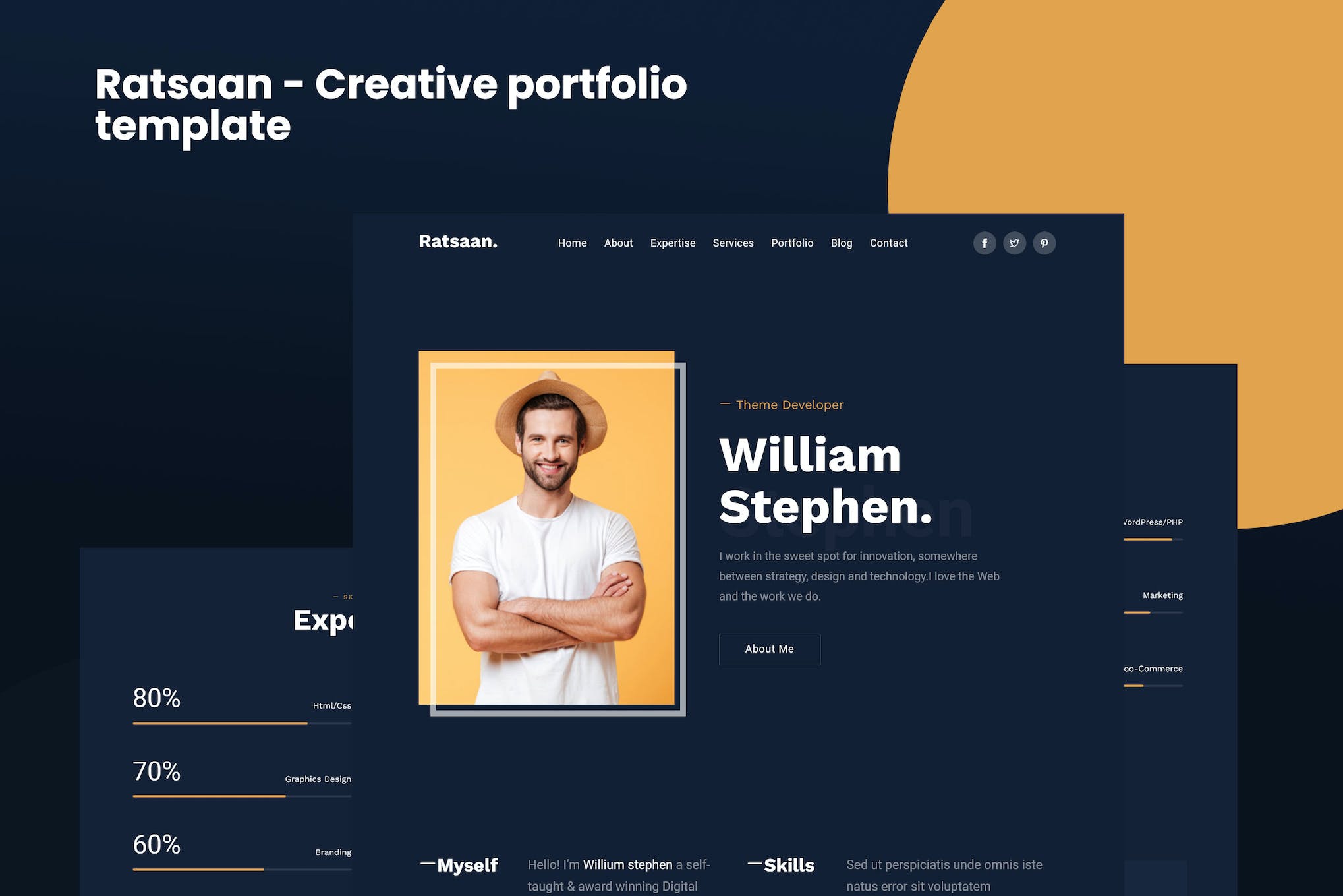 Ratsaan – Creative portfolio template