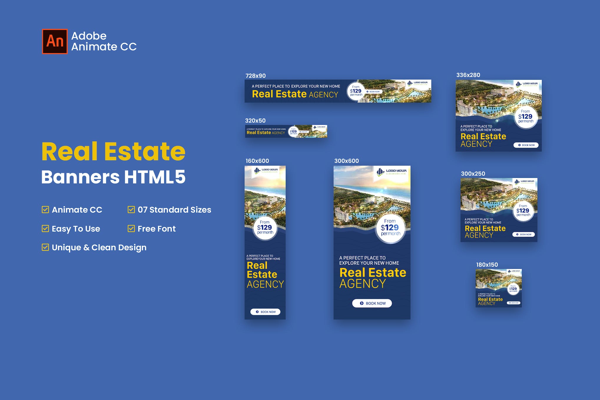 Real Estate Agency Html5 Banner Ad – Animate CC