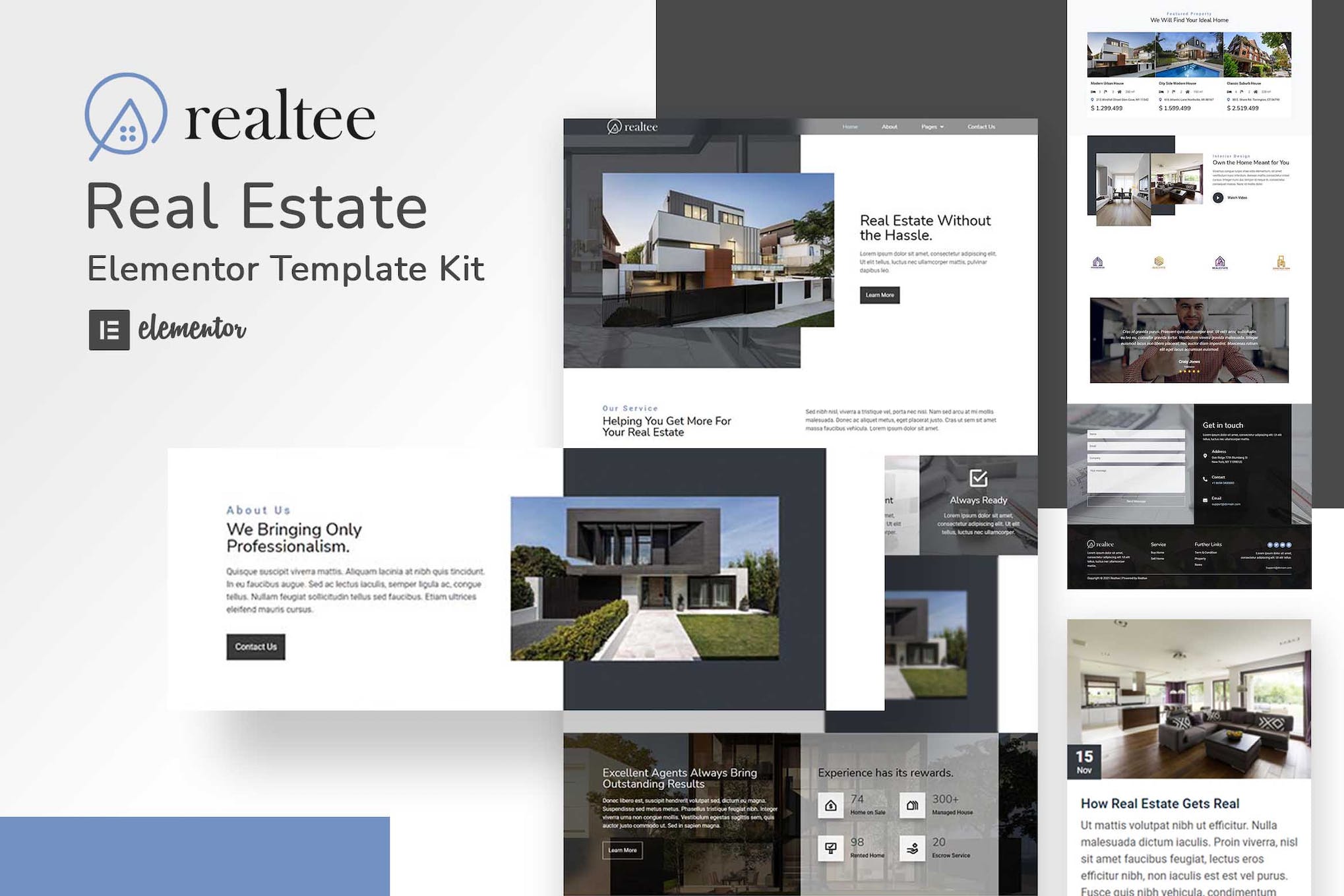 Realtee – Real Estate Elementor Template Kit